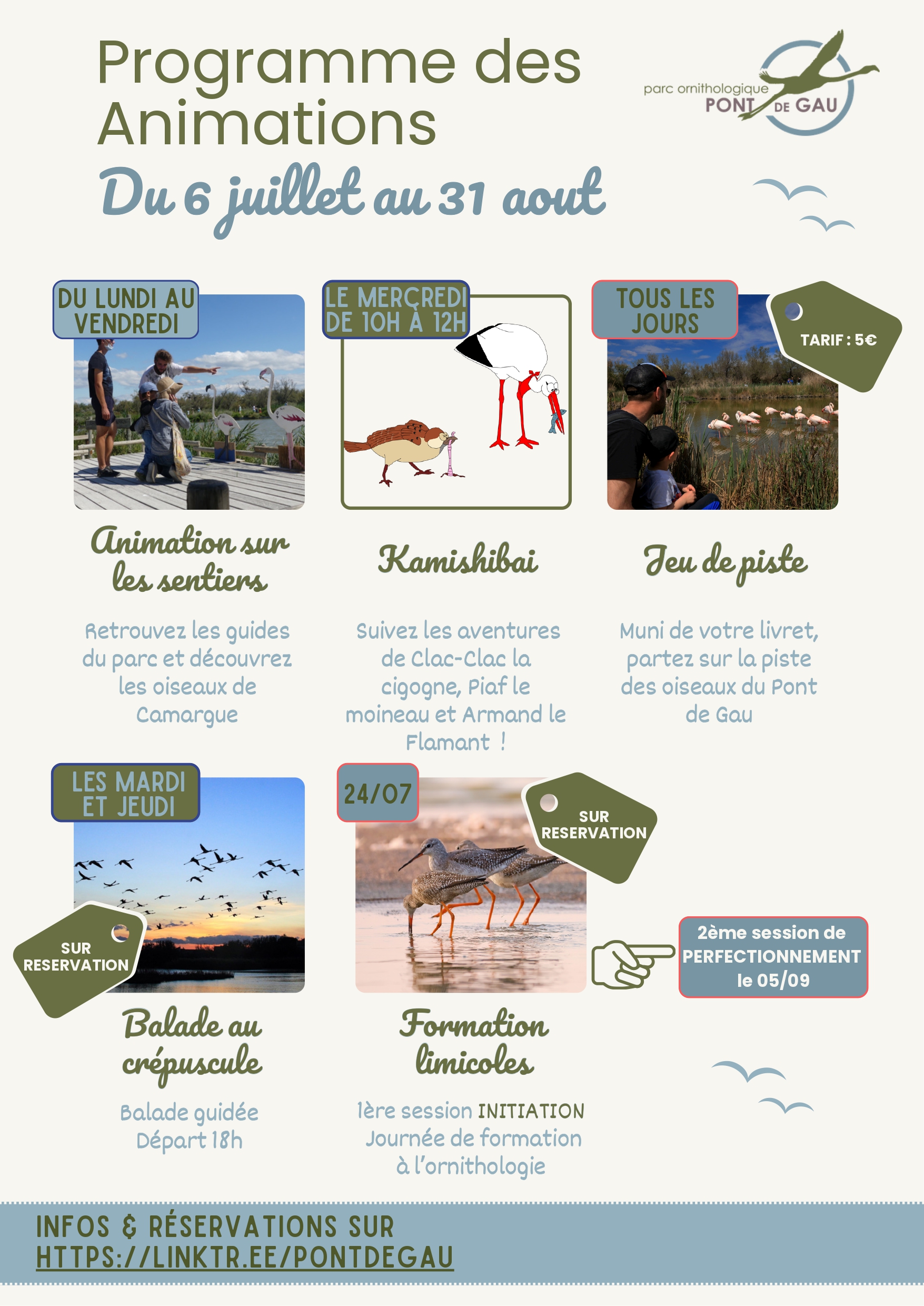 Parc Ornithologique � Programme des animations d'�t�