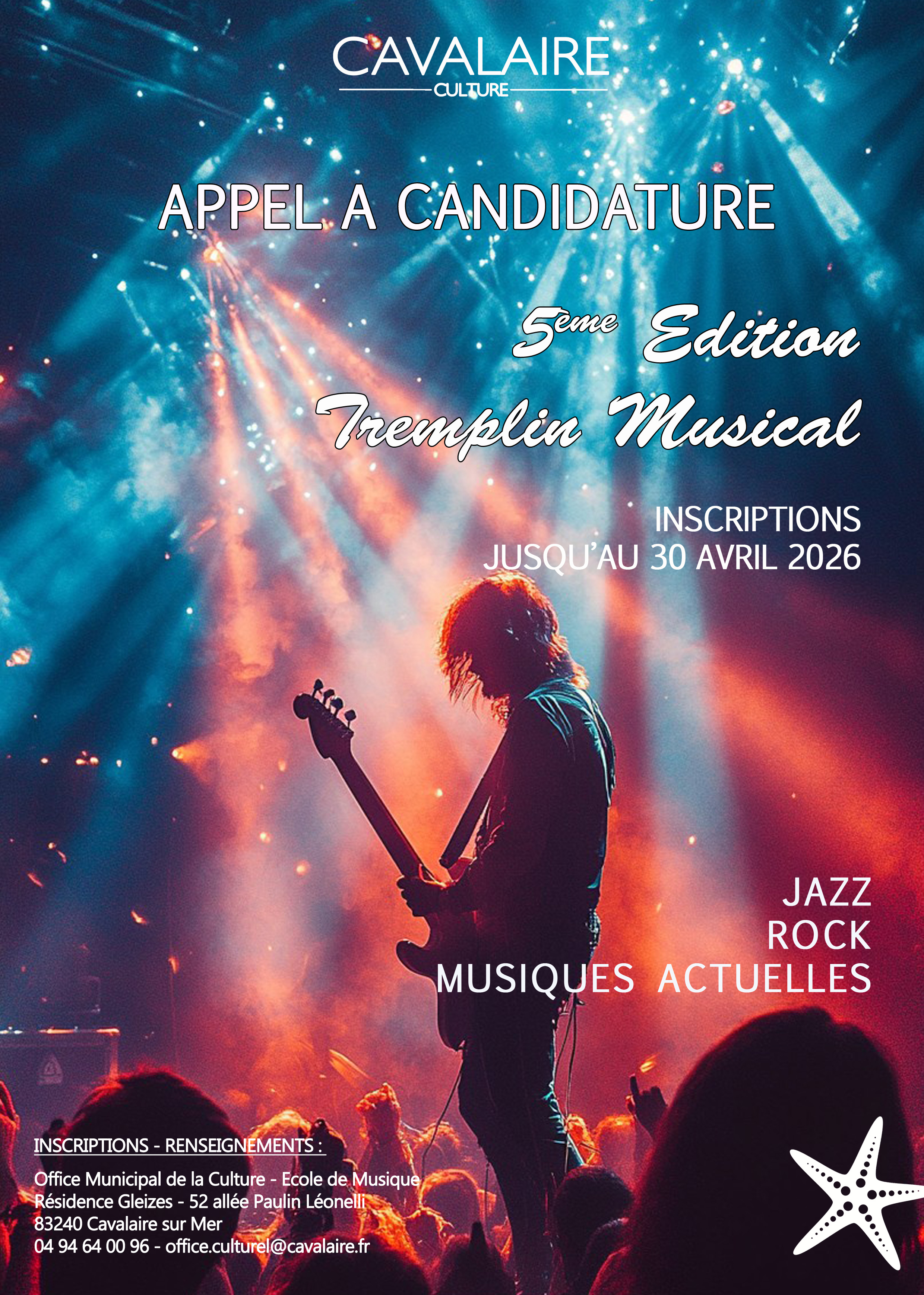 Appel � candidature : 5�me Tremplin musical