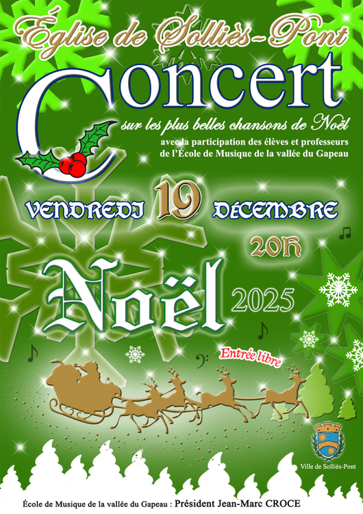 Concert de Nol de l'cole de musique