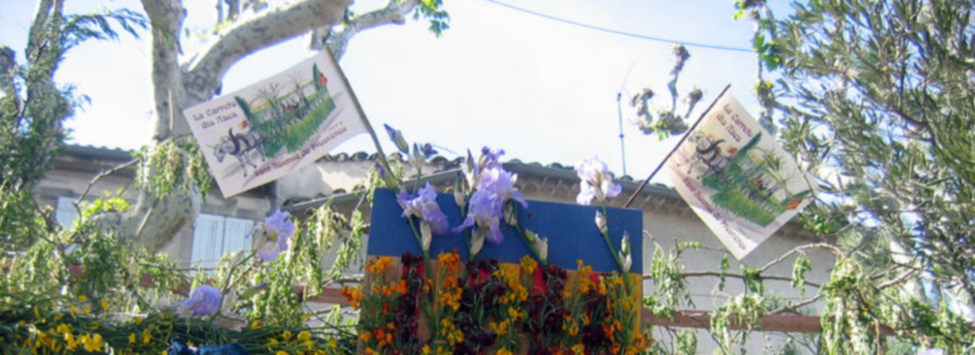 D�file de la charrette des �nes et foire aux fleurs