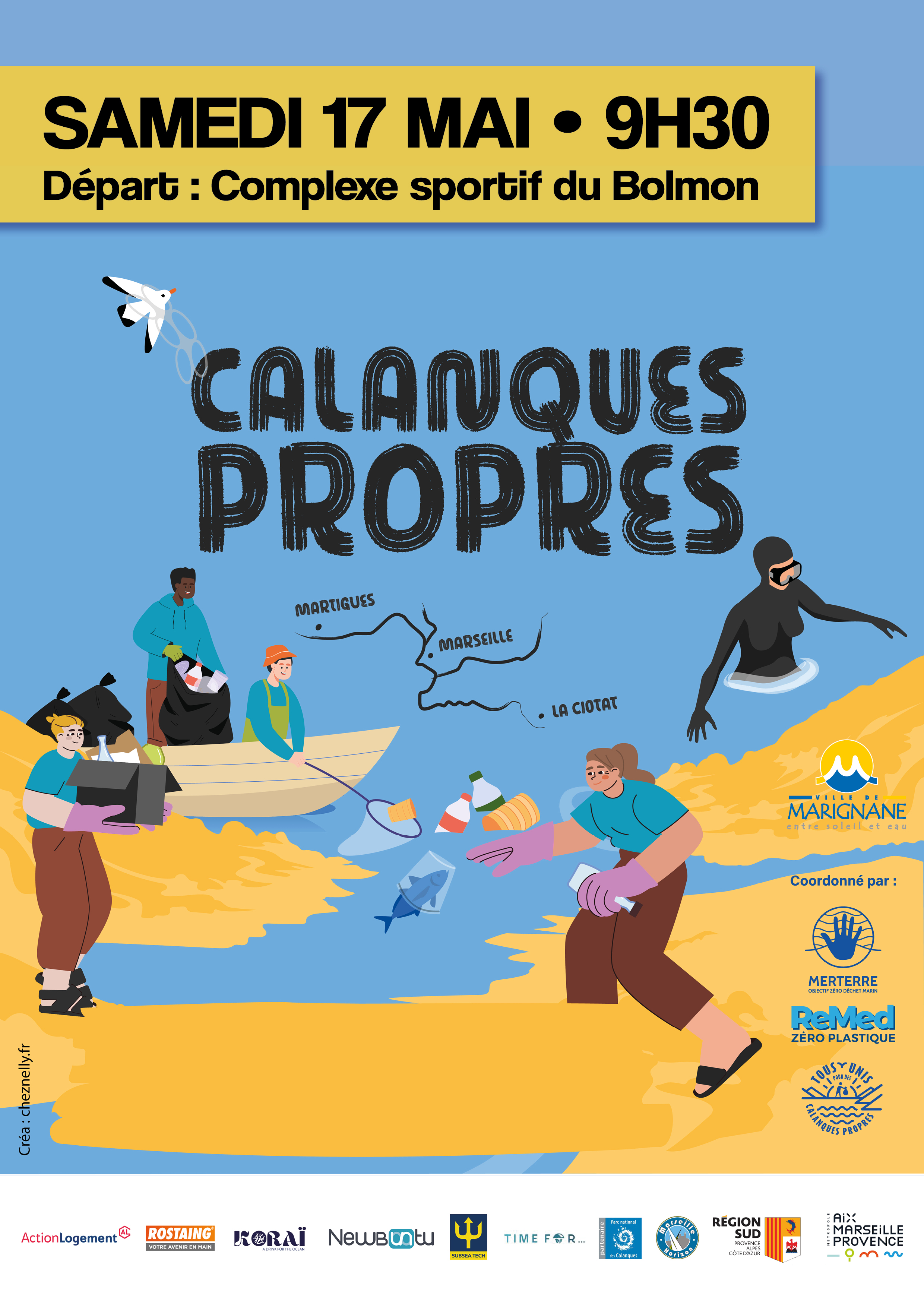 Marignane s'associe  l'opration Calanques propres