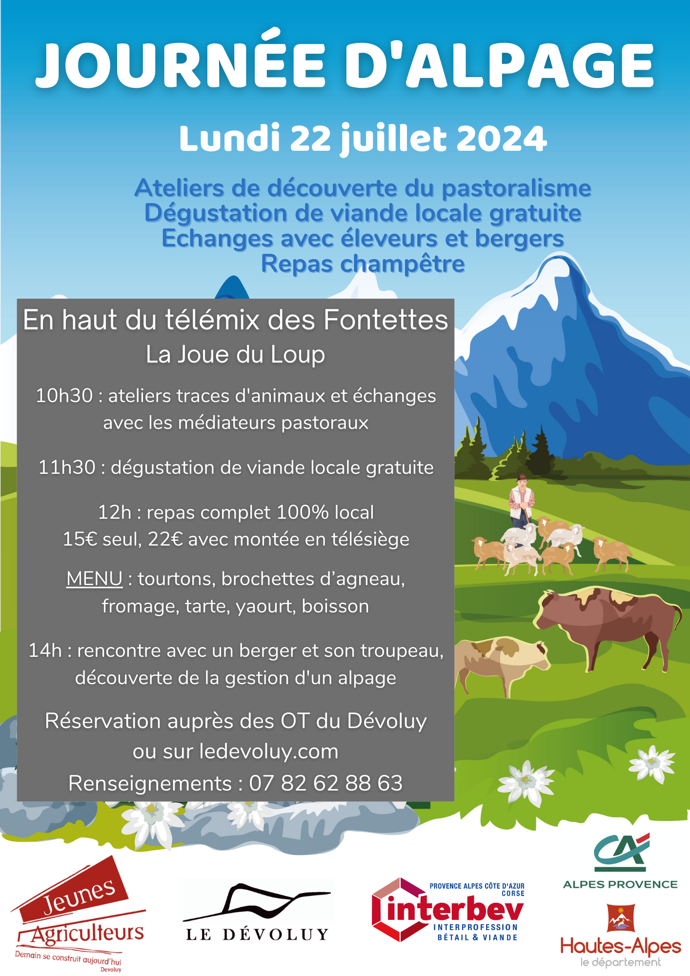 Journe d'alpage avec les Jeunes Agriculteurs