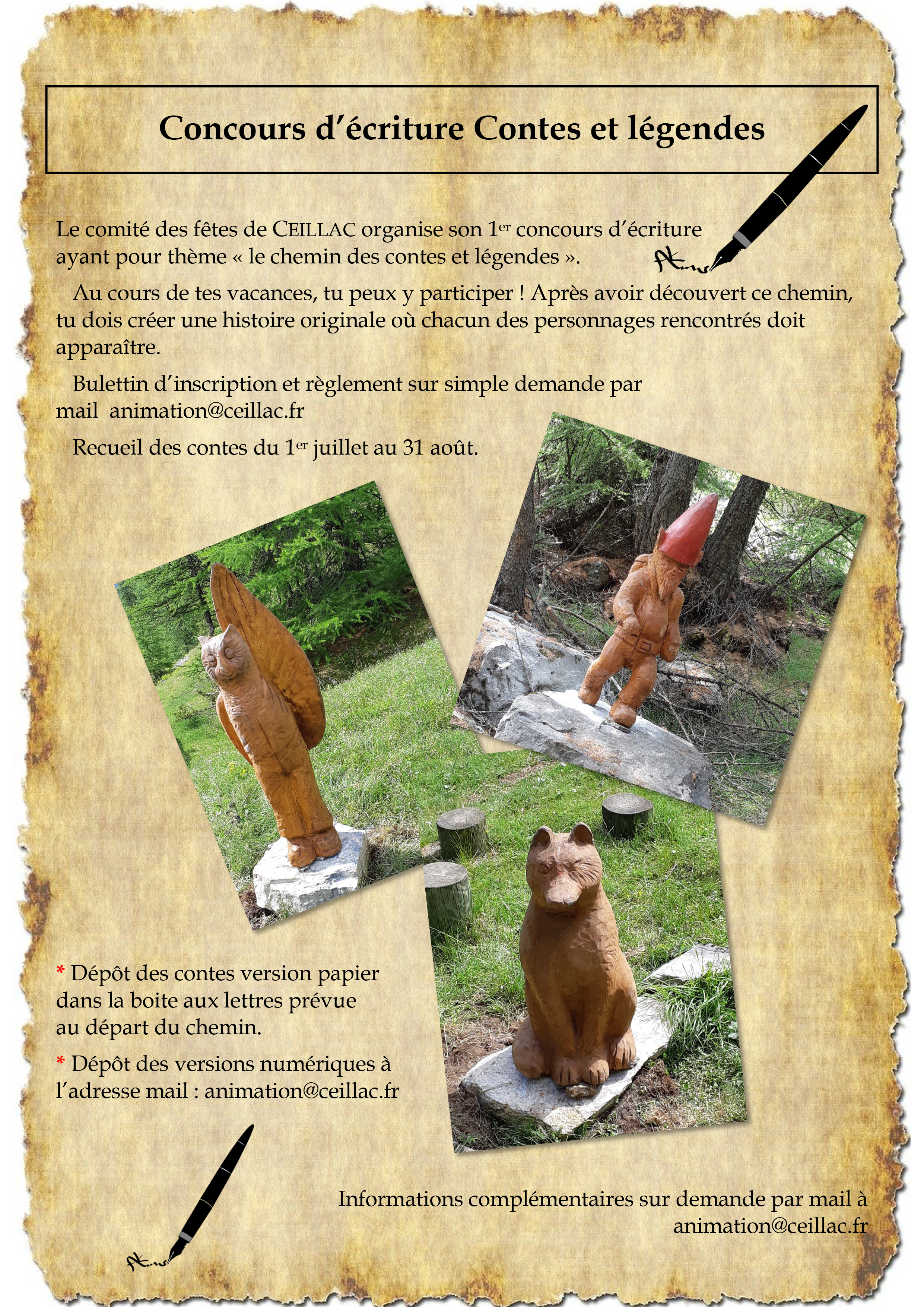 Concours d'�criture Contes et l�gendes