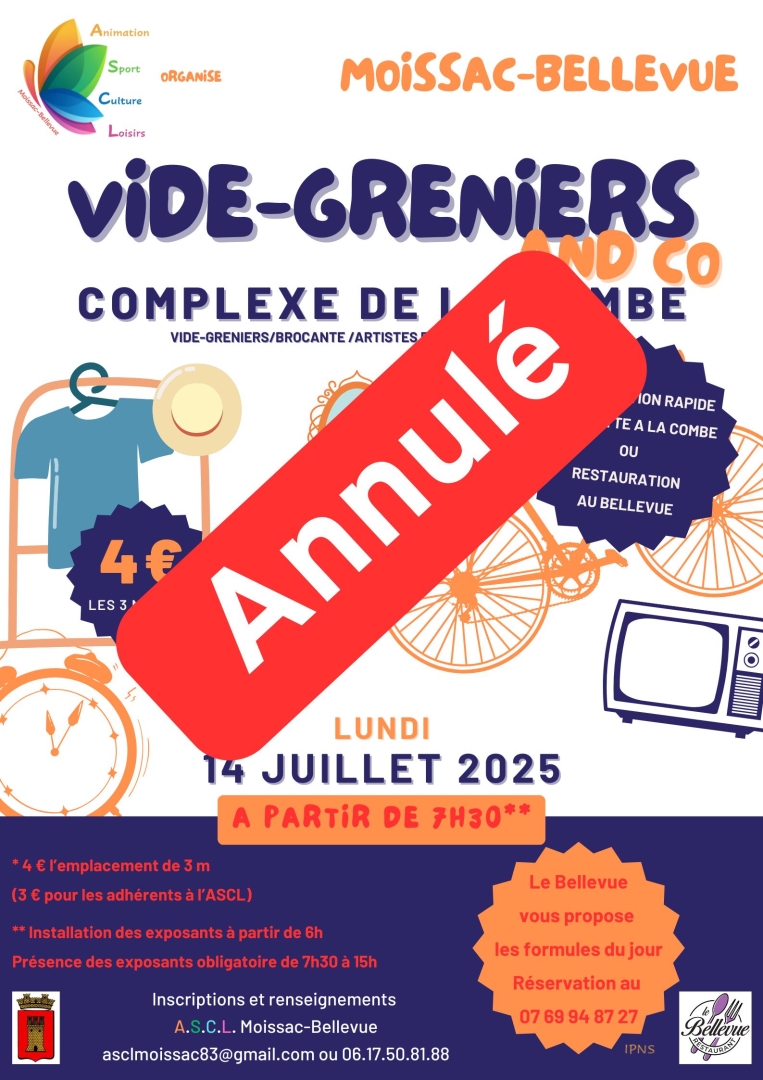 ANNUL� Vide-greniers and Co