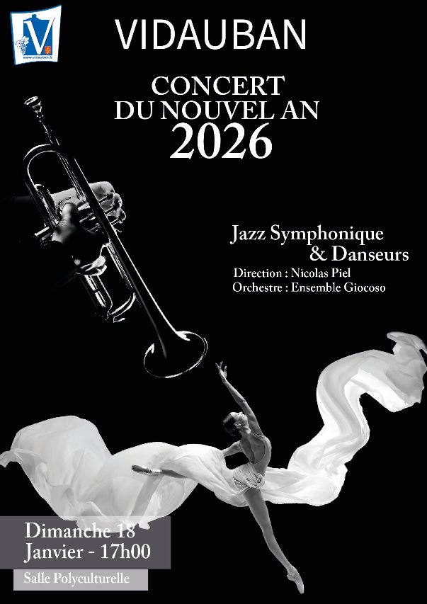 Concert de Nouvel An - Par Ensemble Giocoso - Musiques jazz symphonique & Danse