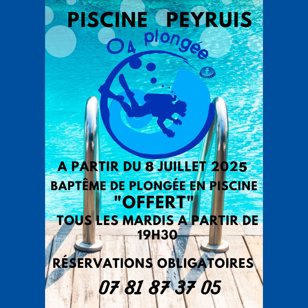 Baptme de plonge en piscine