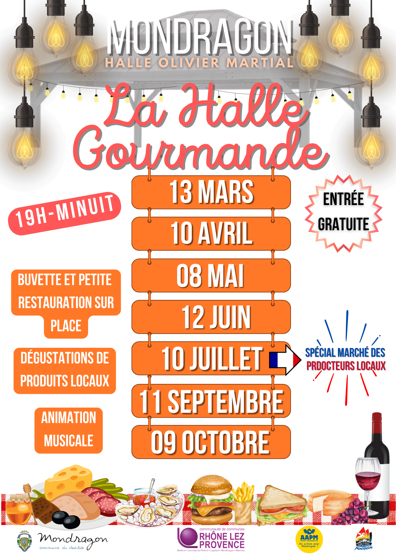 March� nocturne La Halle Gourmande
