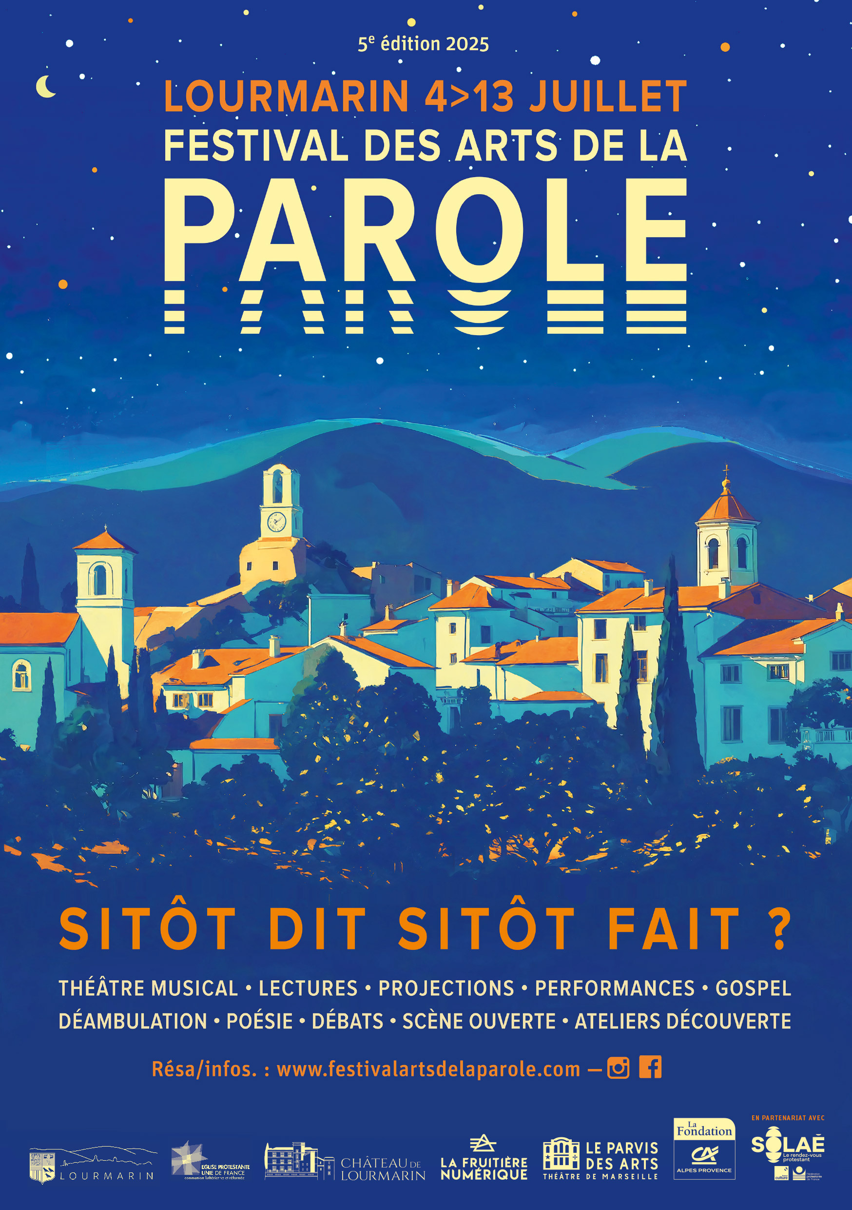 Festival des Arts de la Parole de Lourmarin - dition 2025 