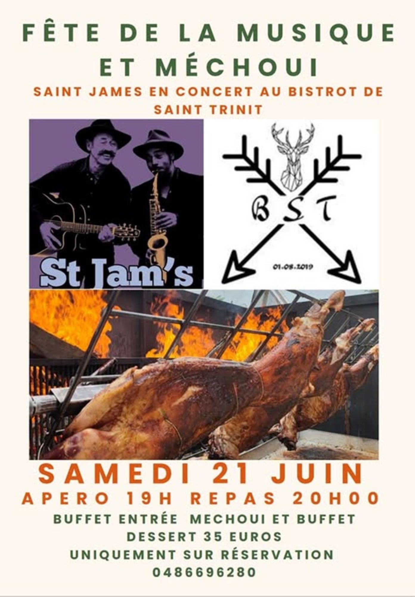Fte de la musique et Mechoui au Bistrot de Saint Trinit