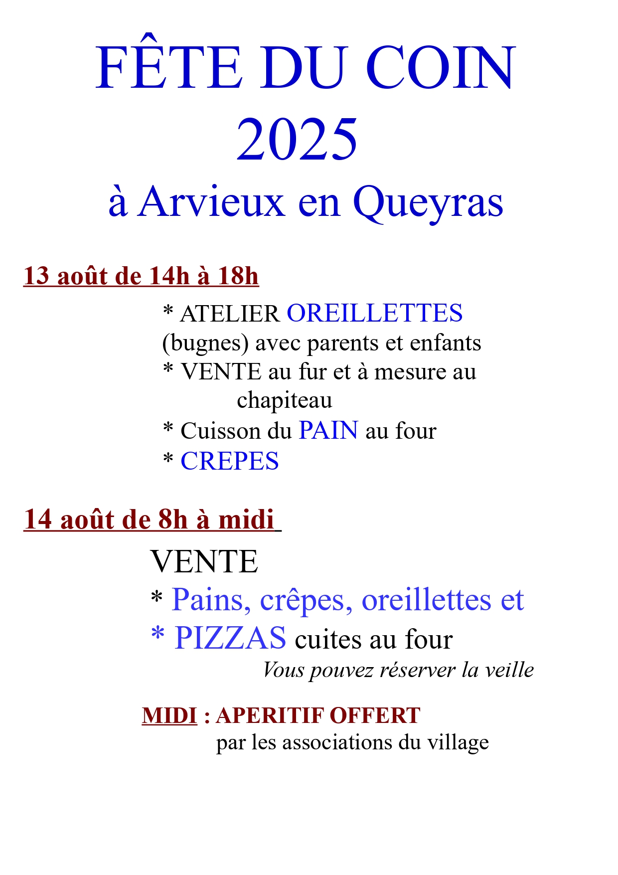 Fte du Coin