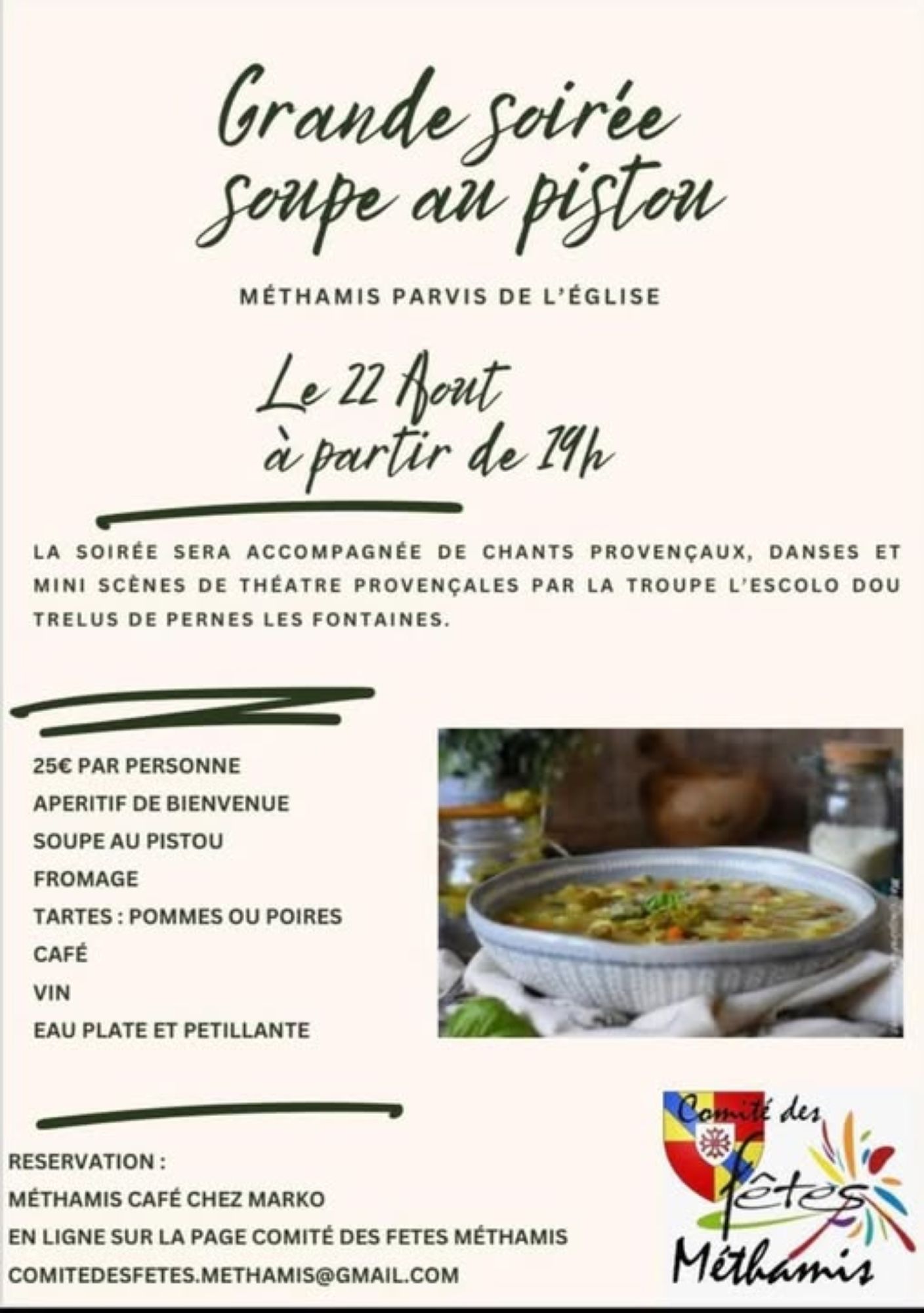 Grande soire soupe au pistou