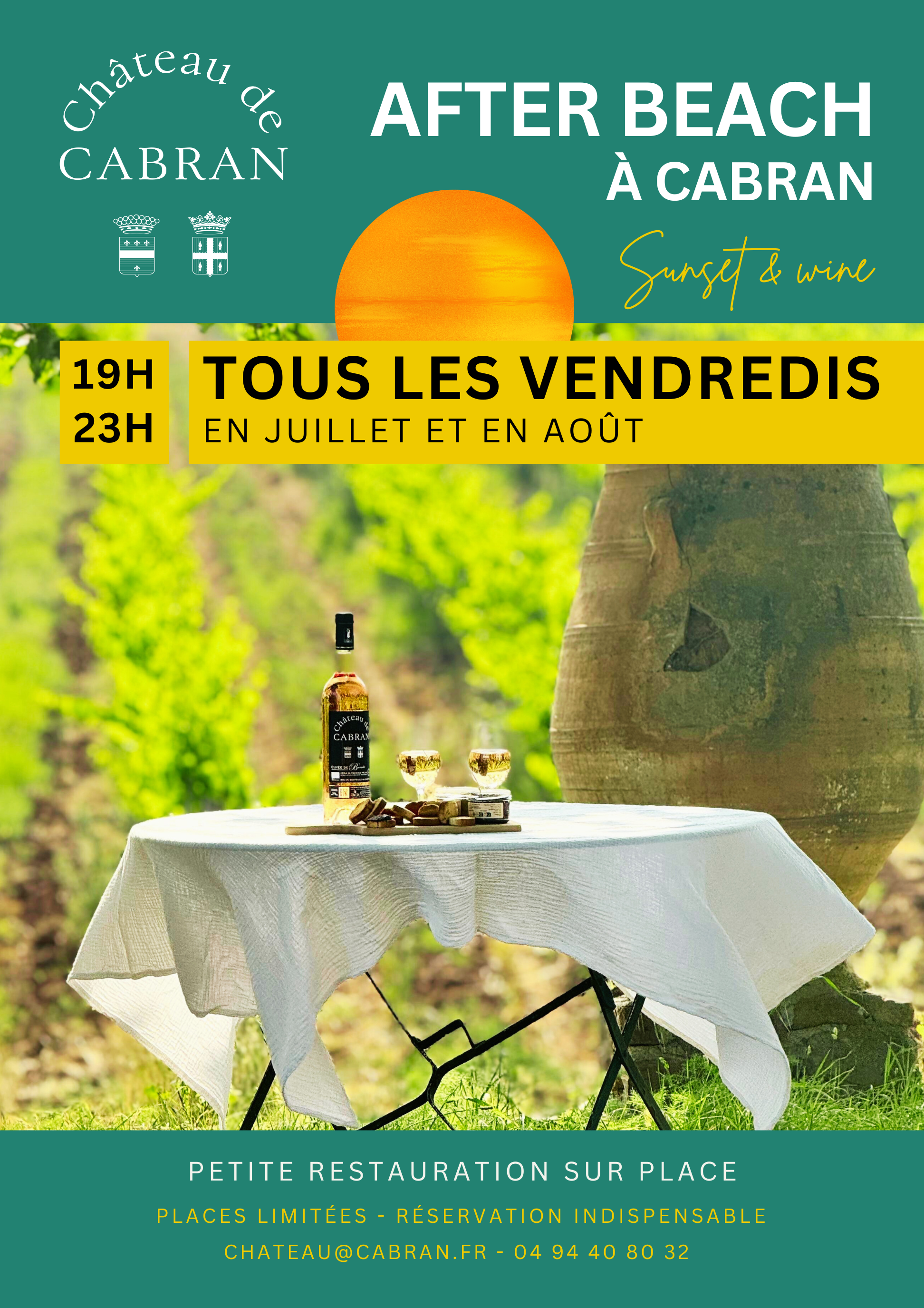 After Beach au Chteau de Cabran