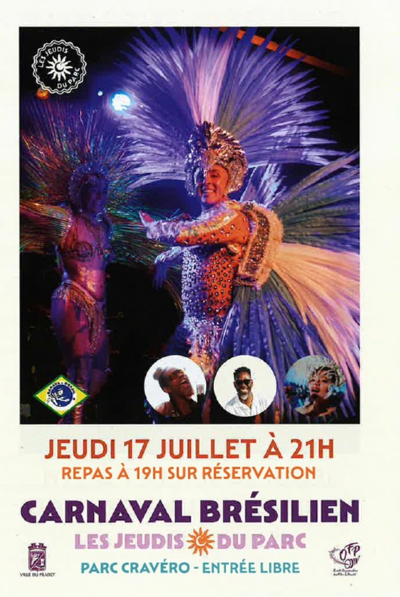 Les jeudis du parc : Carnaval brsilien et Repas