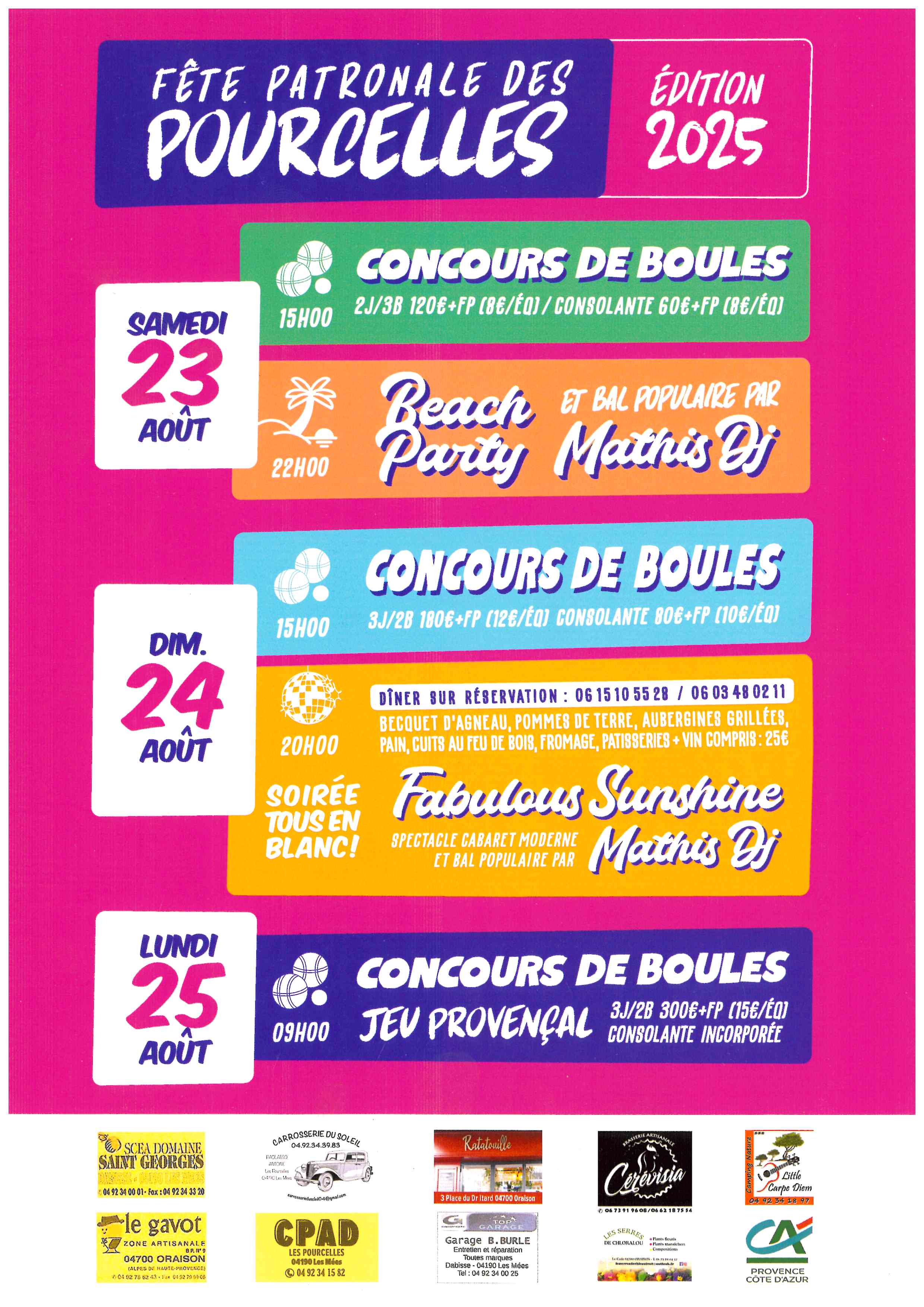 Fte patronale des Pourcelles