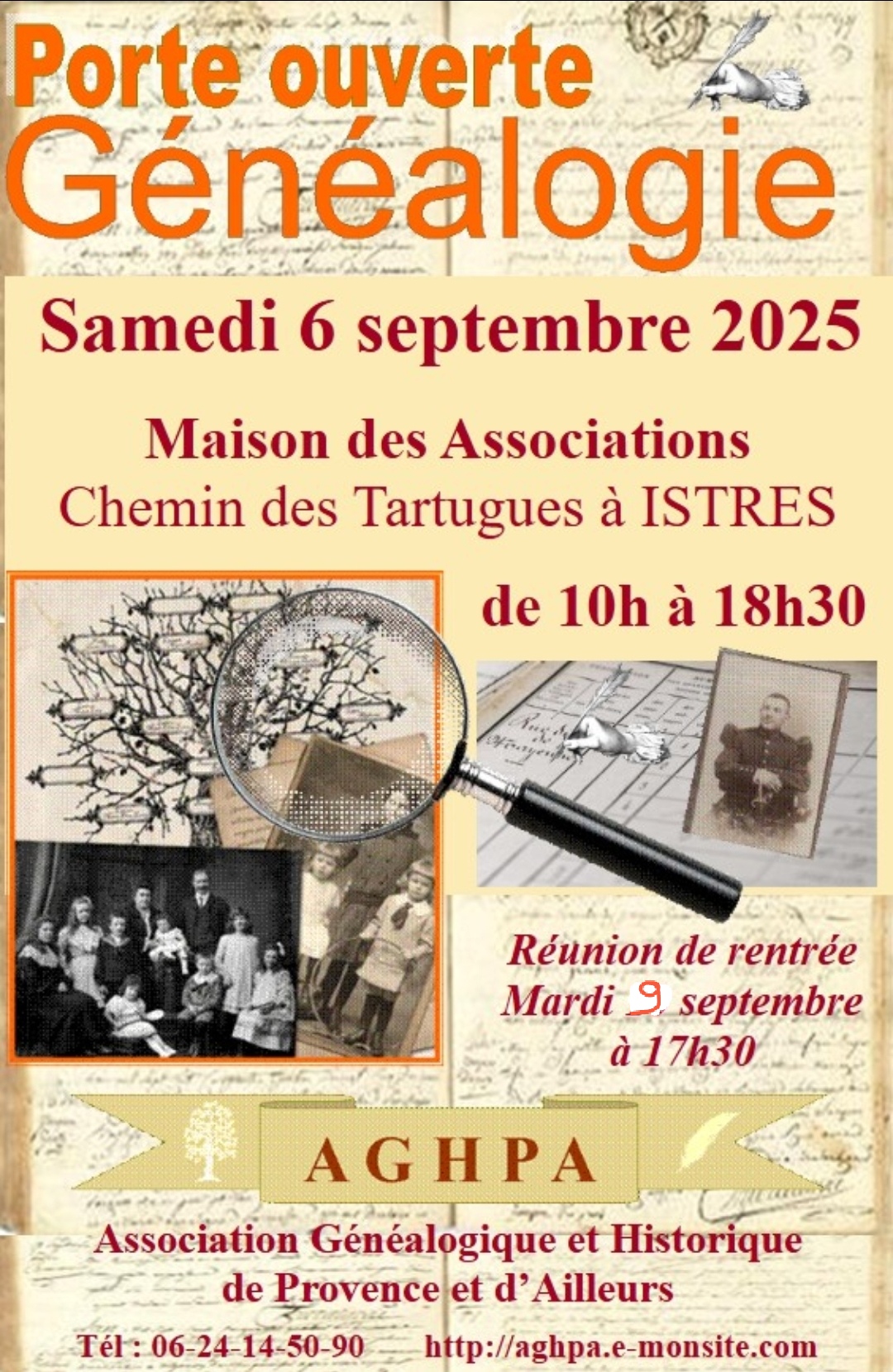 Porte ouverte de l'association gnalogique AGHPA