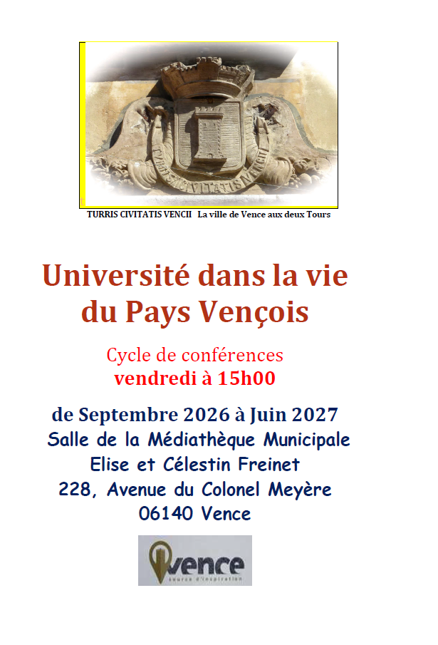 Universit� dans la vie du Pays Ven�ois