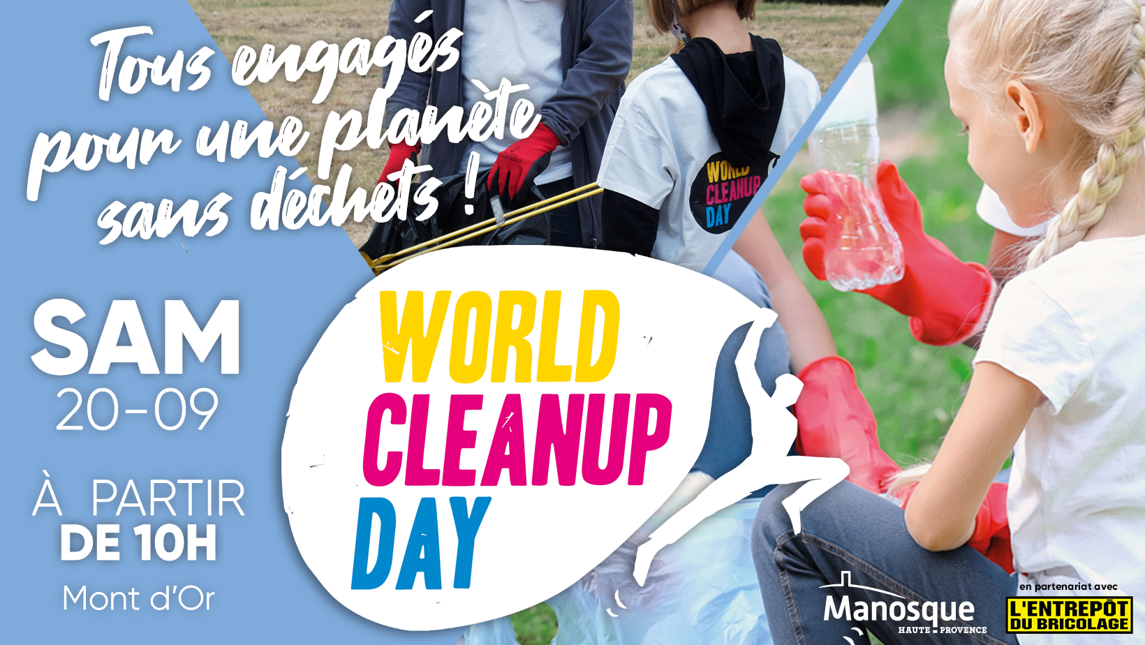Opration de nettoyage Mont d'Or - World Cleanup Day