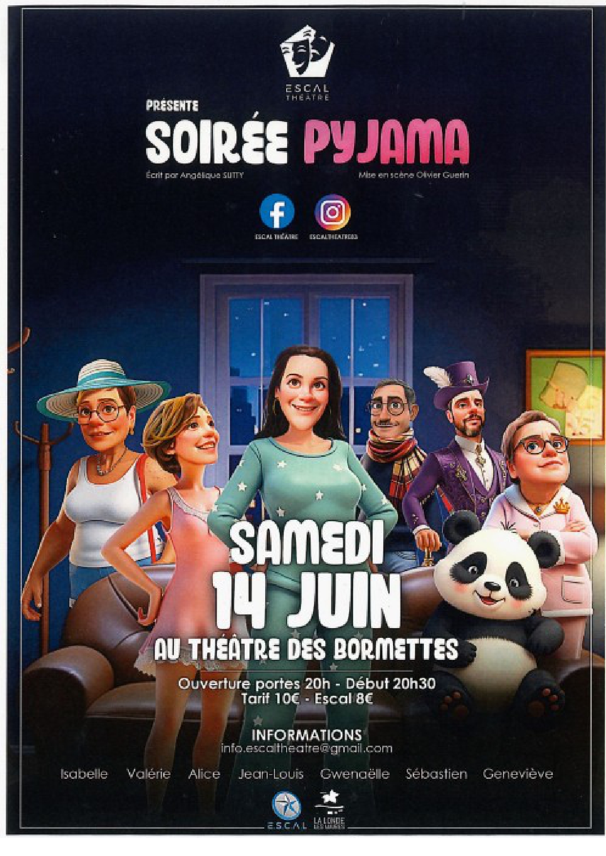 Thtre : Soire Pyjama par la Cie de l'Etoile ESCAL