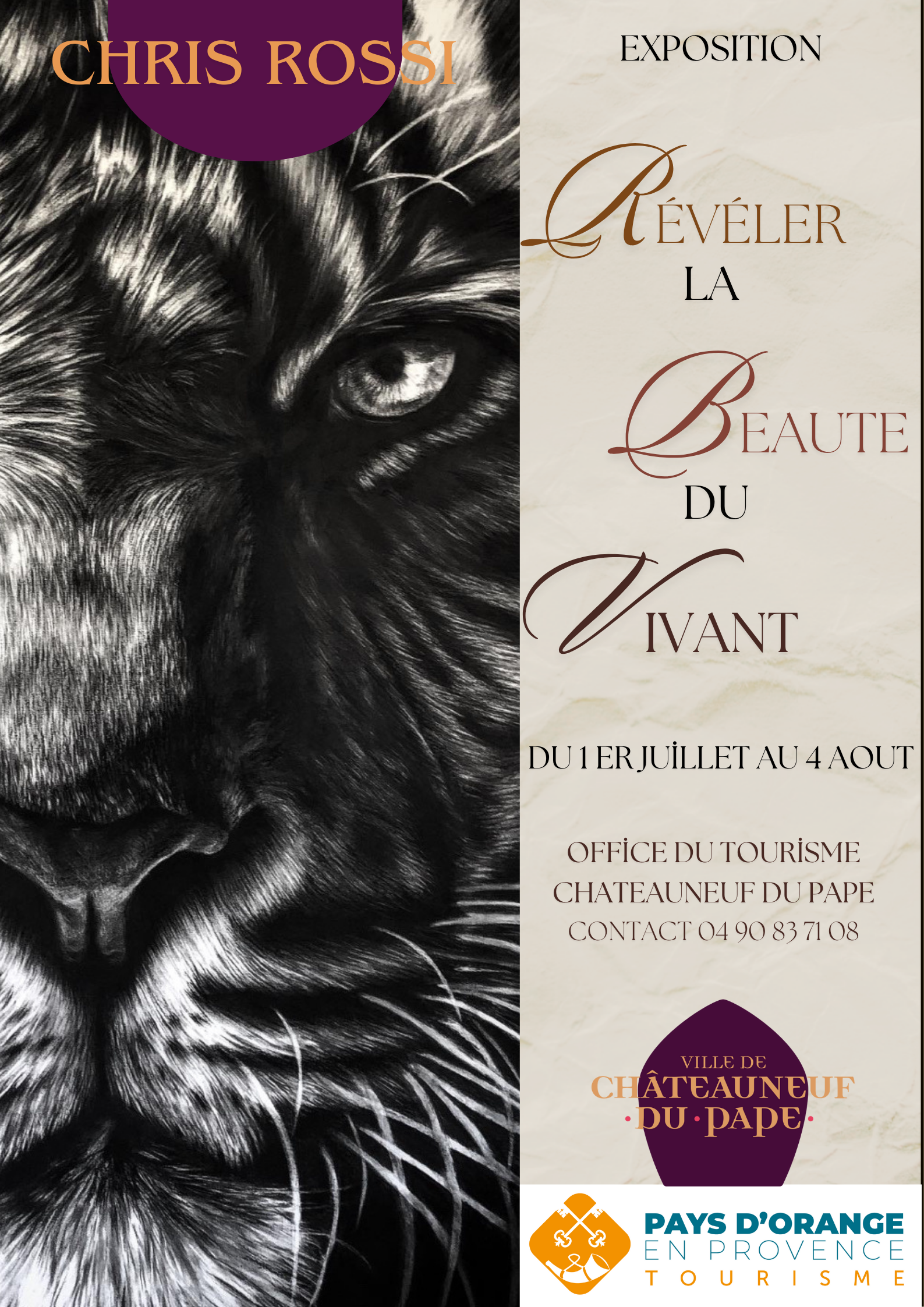 Exposition de Chris Rossi Artiste Animalire