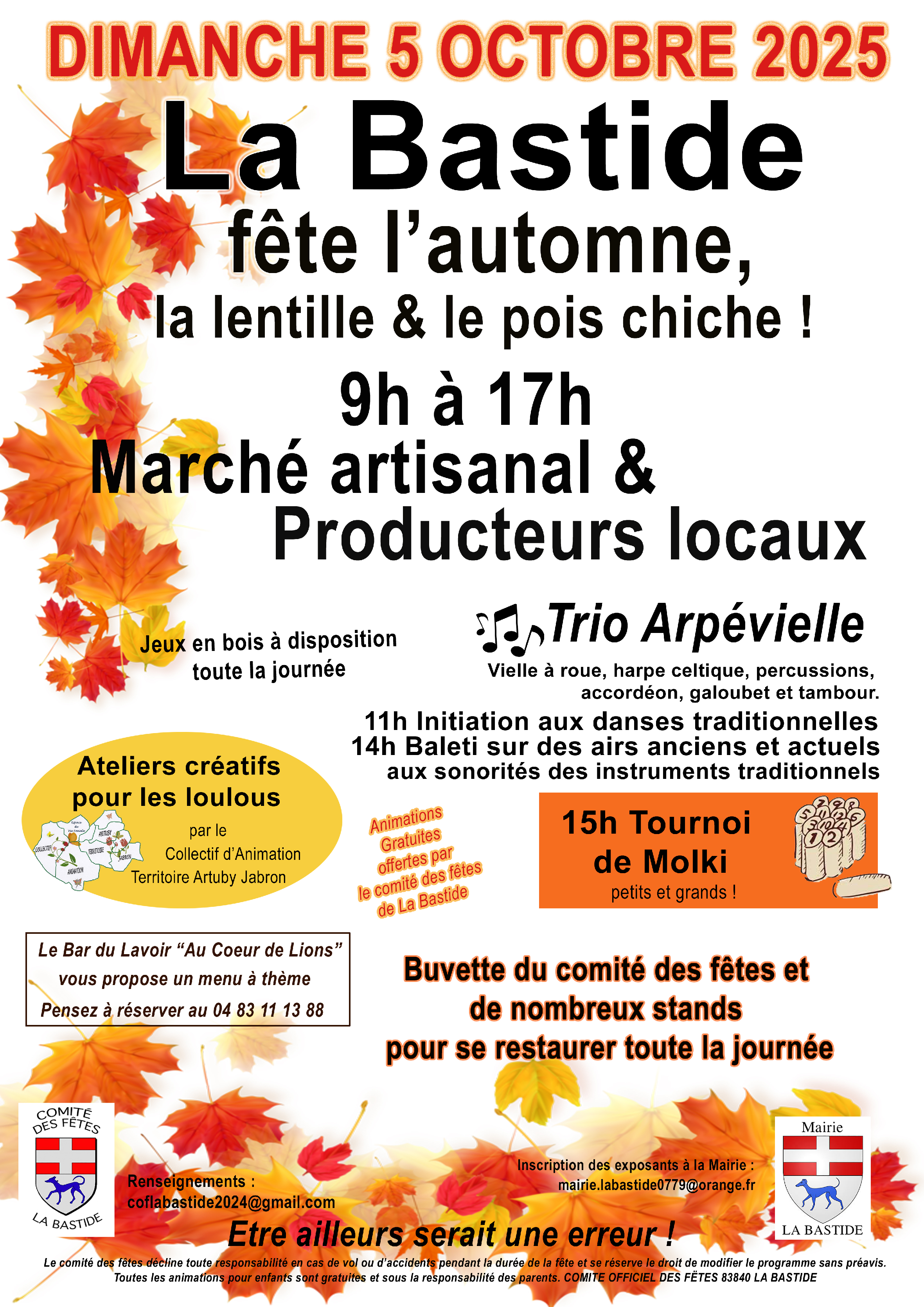 Fte de l'automne, de la lentille et du Pois Chiche