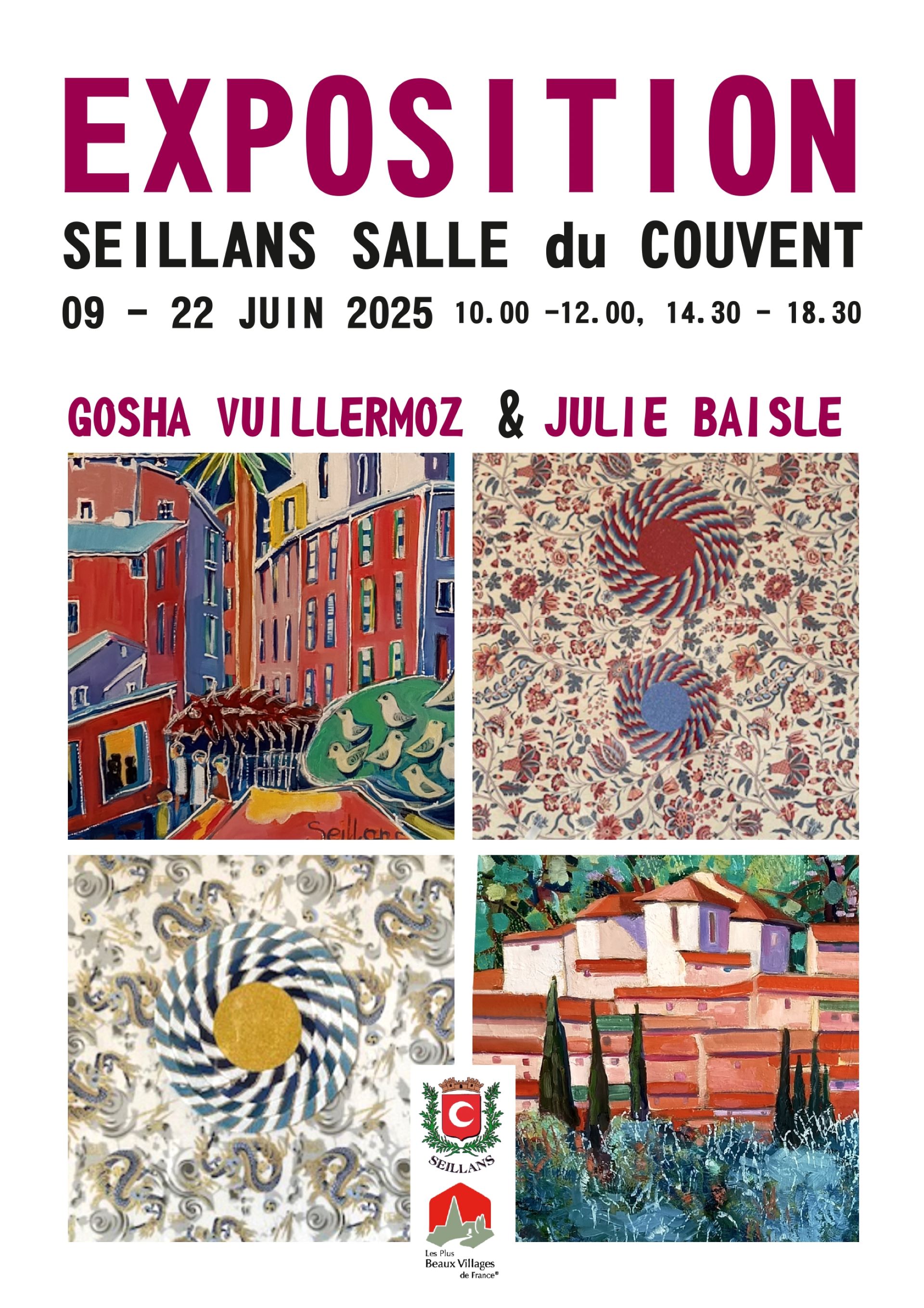 Exposition des peintures de Vuillermoz & Baisle