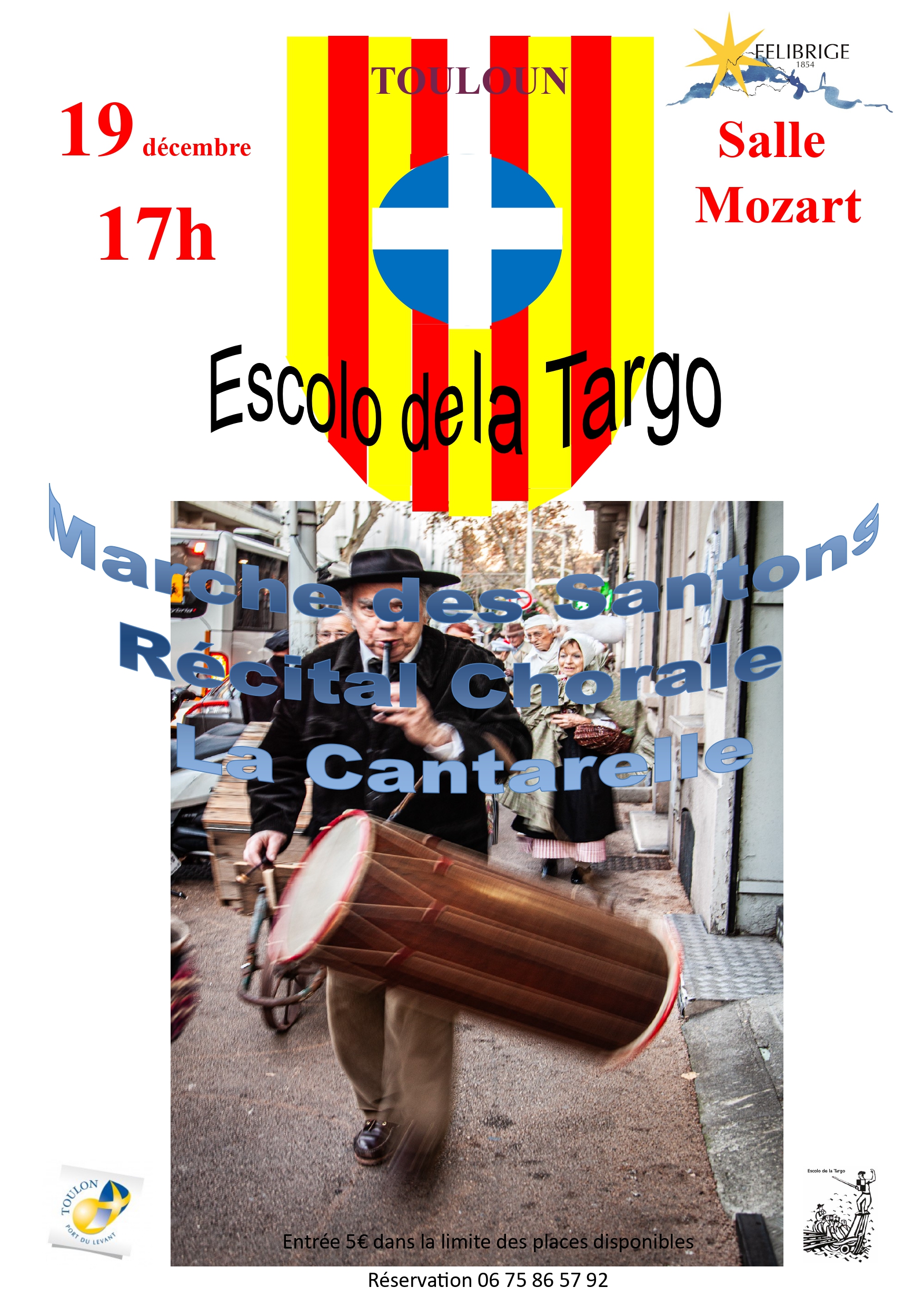 Marche des santons, chants de Nol et dgustation des 13 desserts