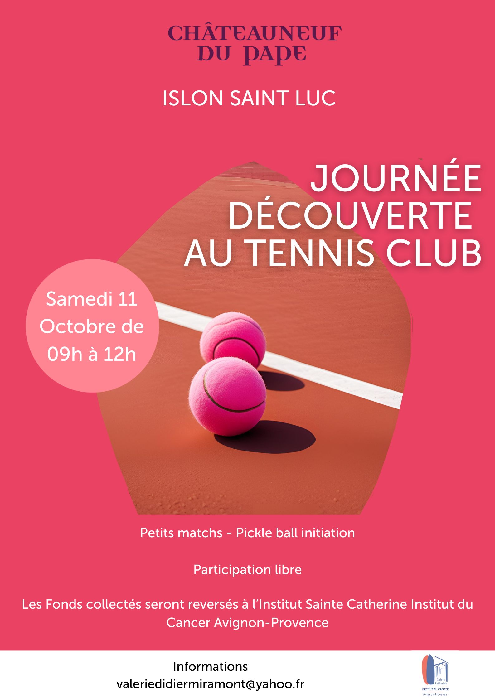 Octobre Rose : Journe Dcouverte au Tennis Club
