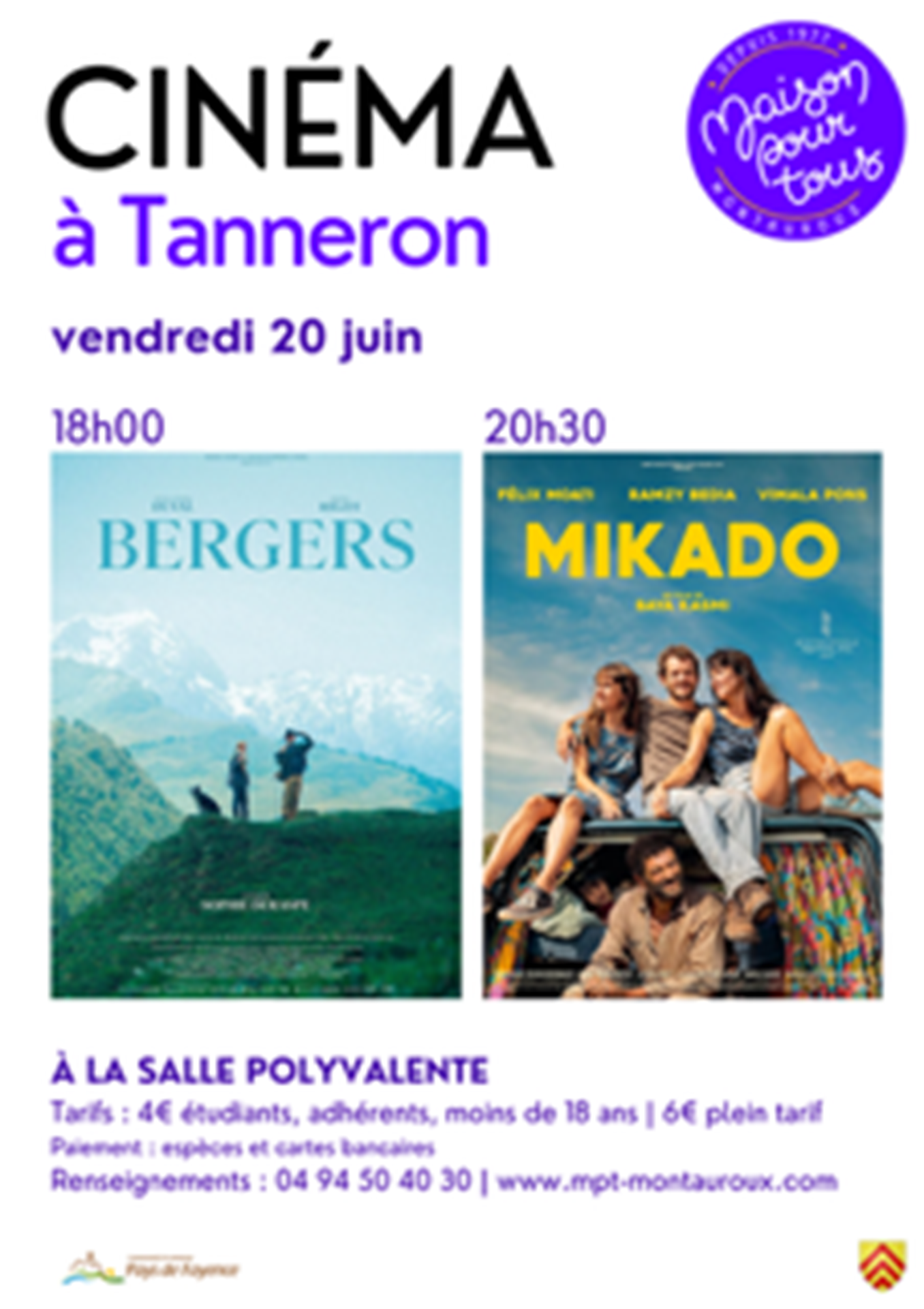 Cinma itinrant au village - Tanneron