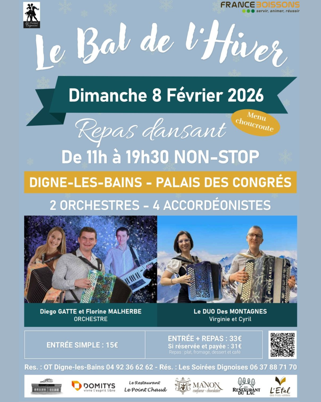 Le Bal de l'Hiver - Repas dansant