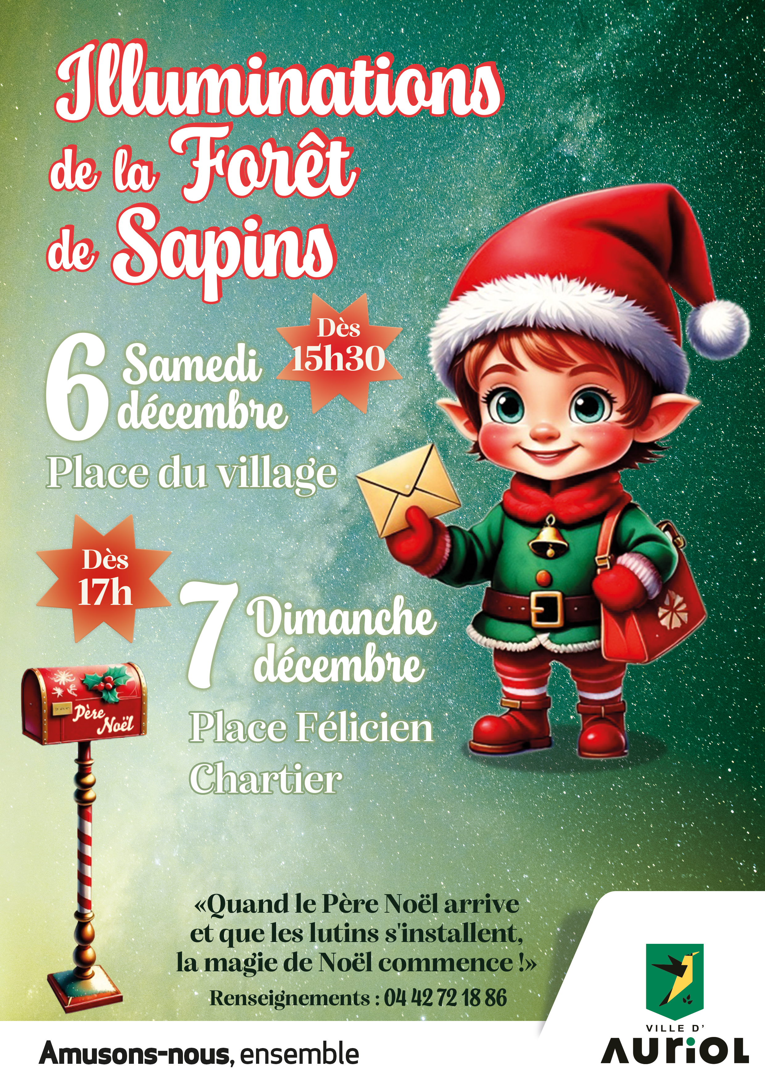 Illuminations de la fort de sapins  Auriol
