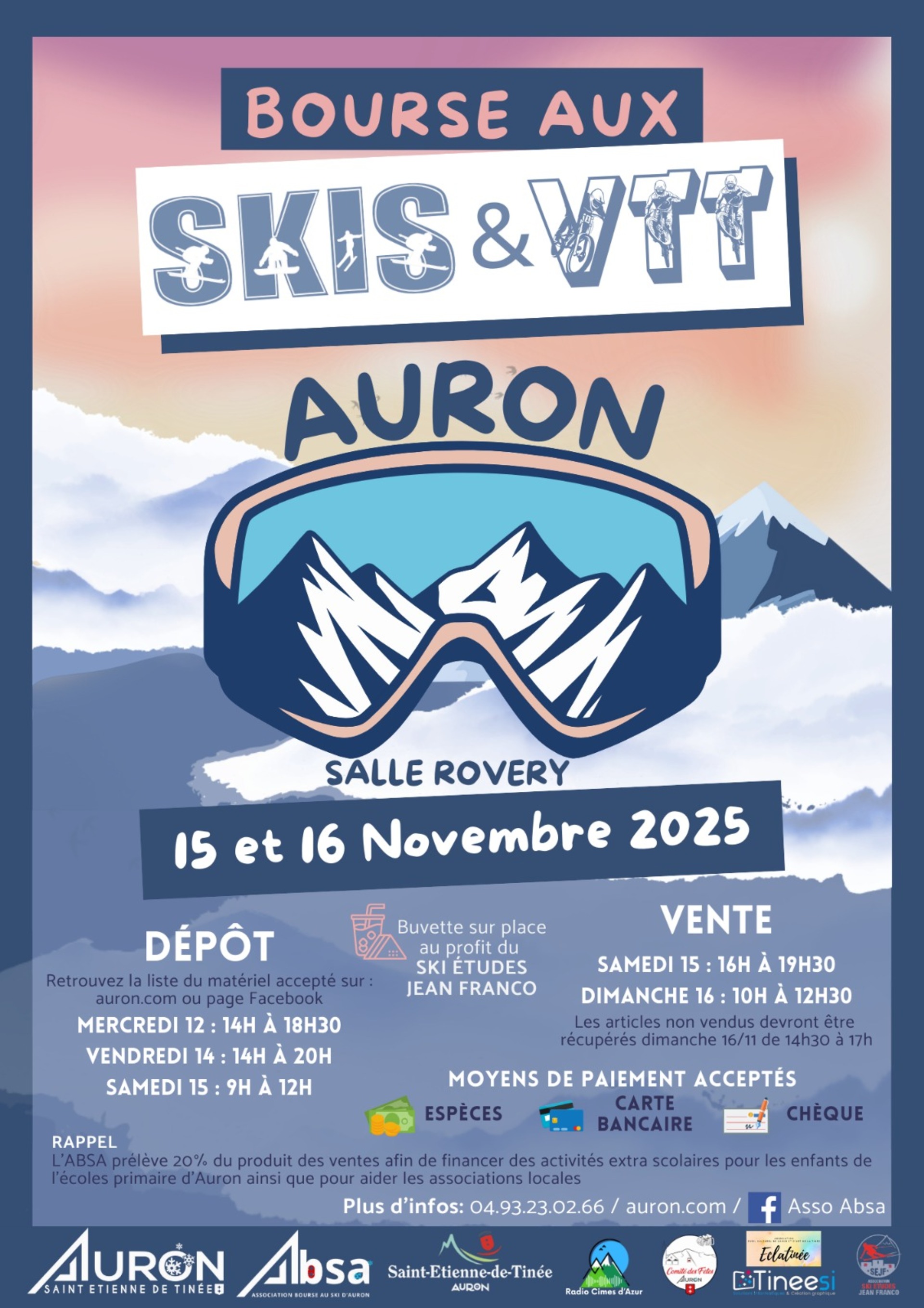Bourse aux skis et VTT d'Auron