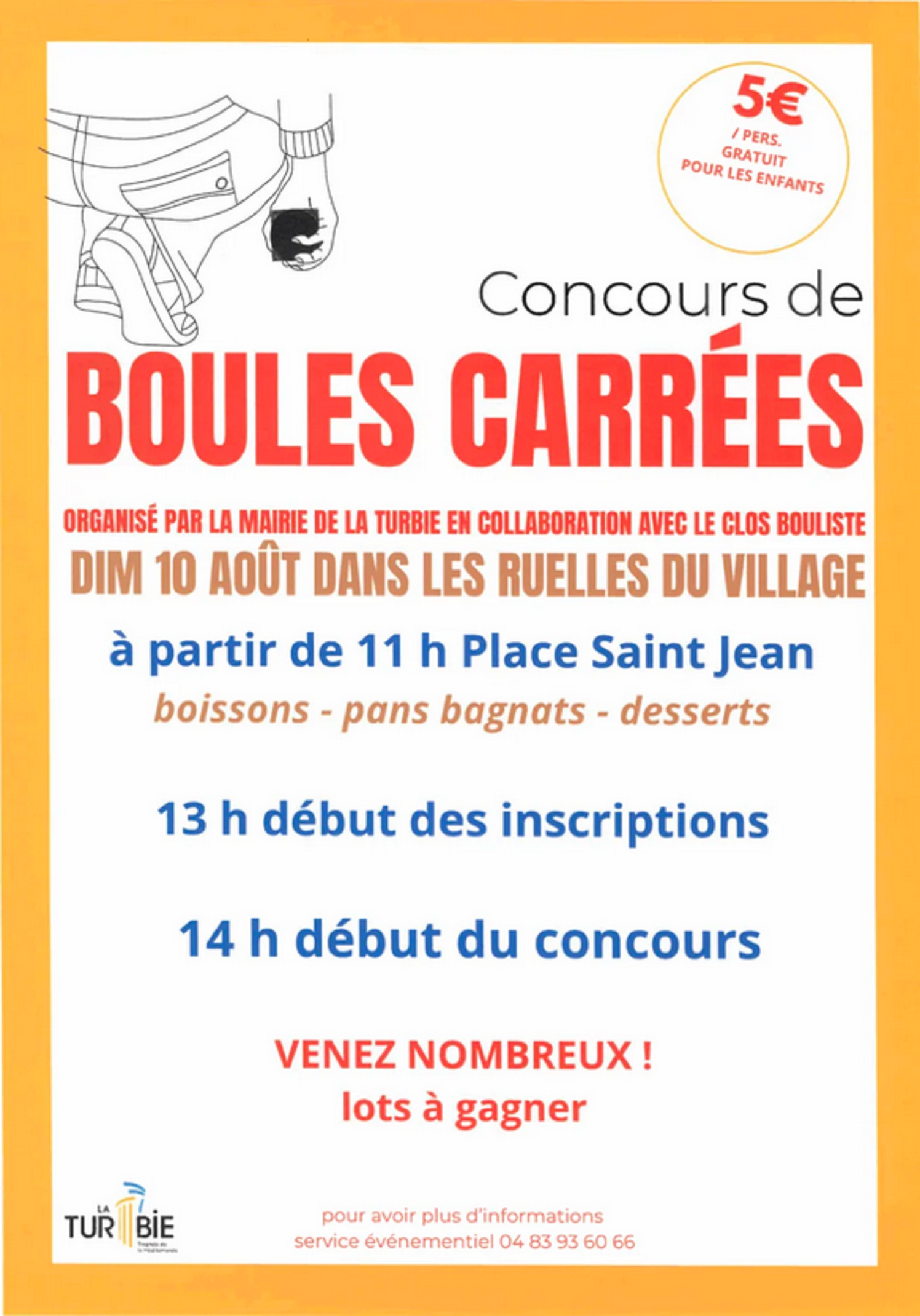 Concours de boules carres de La Turbie