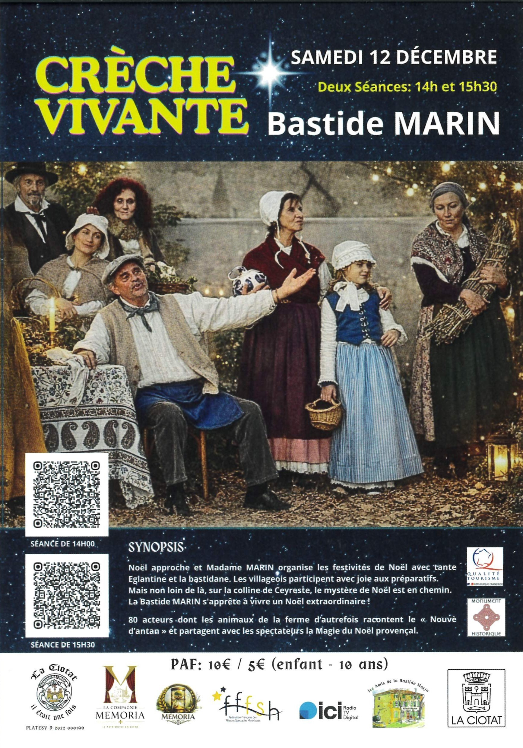 Spectacle de Cr�che Vivante � la Bastide Marin