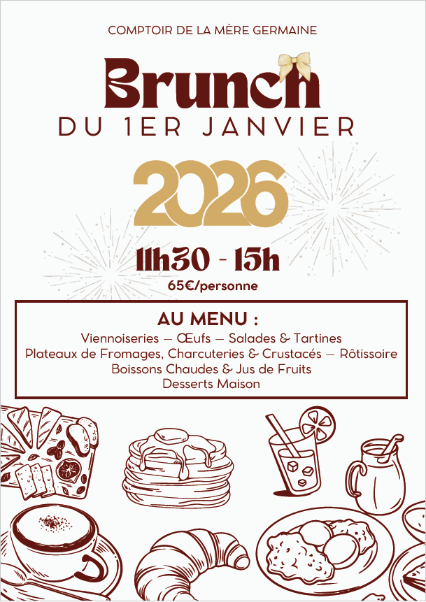 Brunch du 1er janvier au Comptoir de la Mre Germaine