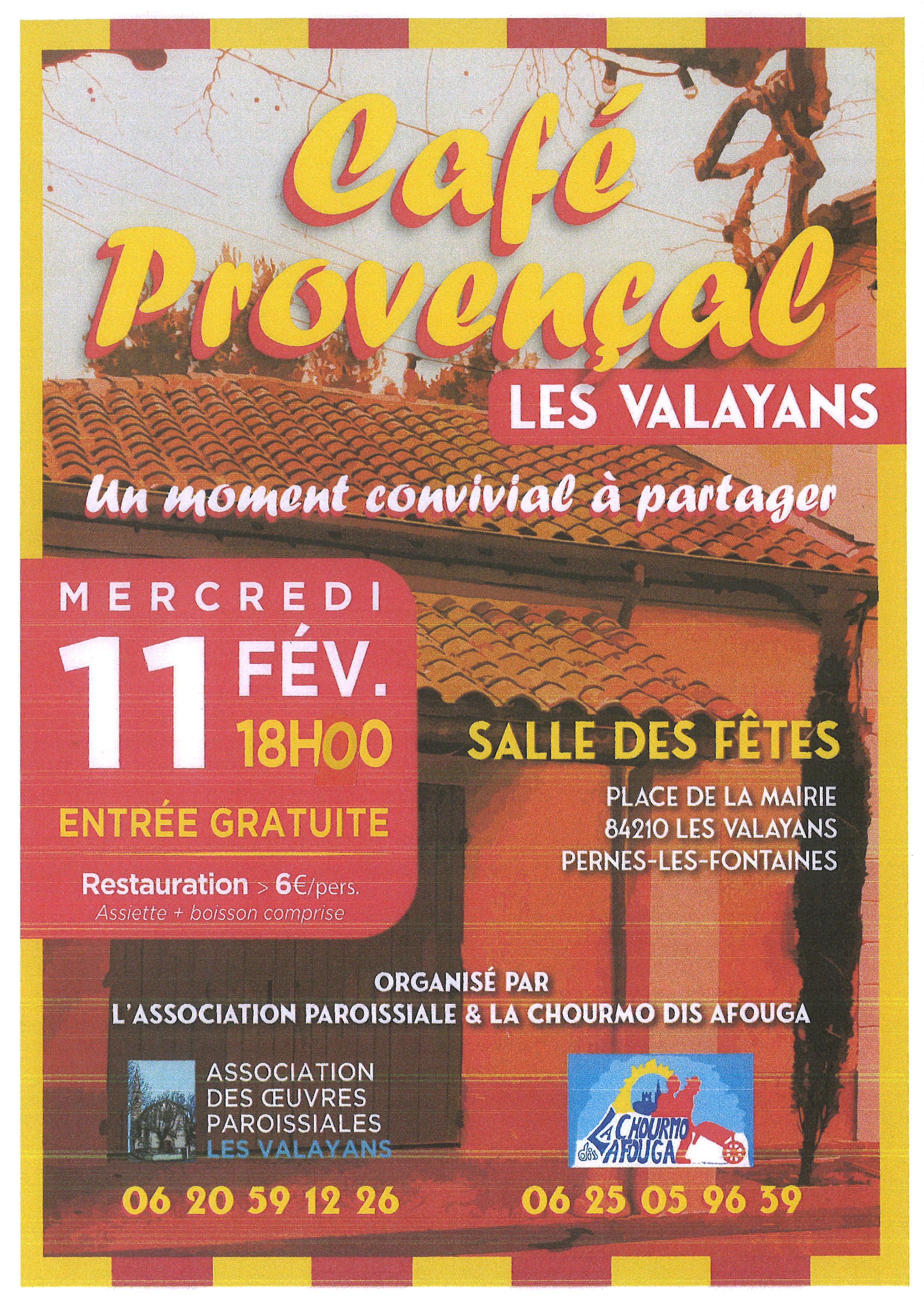 Caf� proven�al aux Valayans
