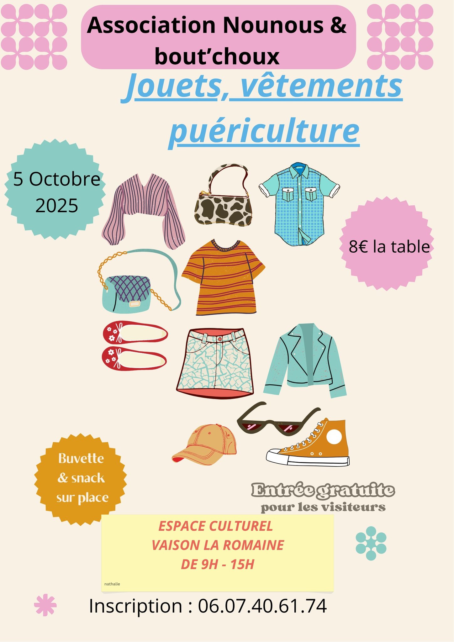 Vide dressing, Bourse aux jouets et petits objets  - Association Nounou & Bout'choux