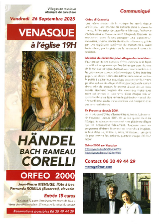 Concert  l'glise : Orfeo 2000