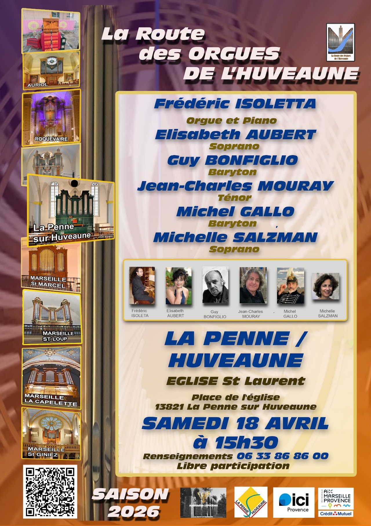 La Route des Orgues de l'Huveaune � la Penne sur Huveaune