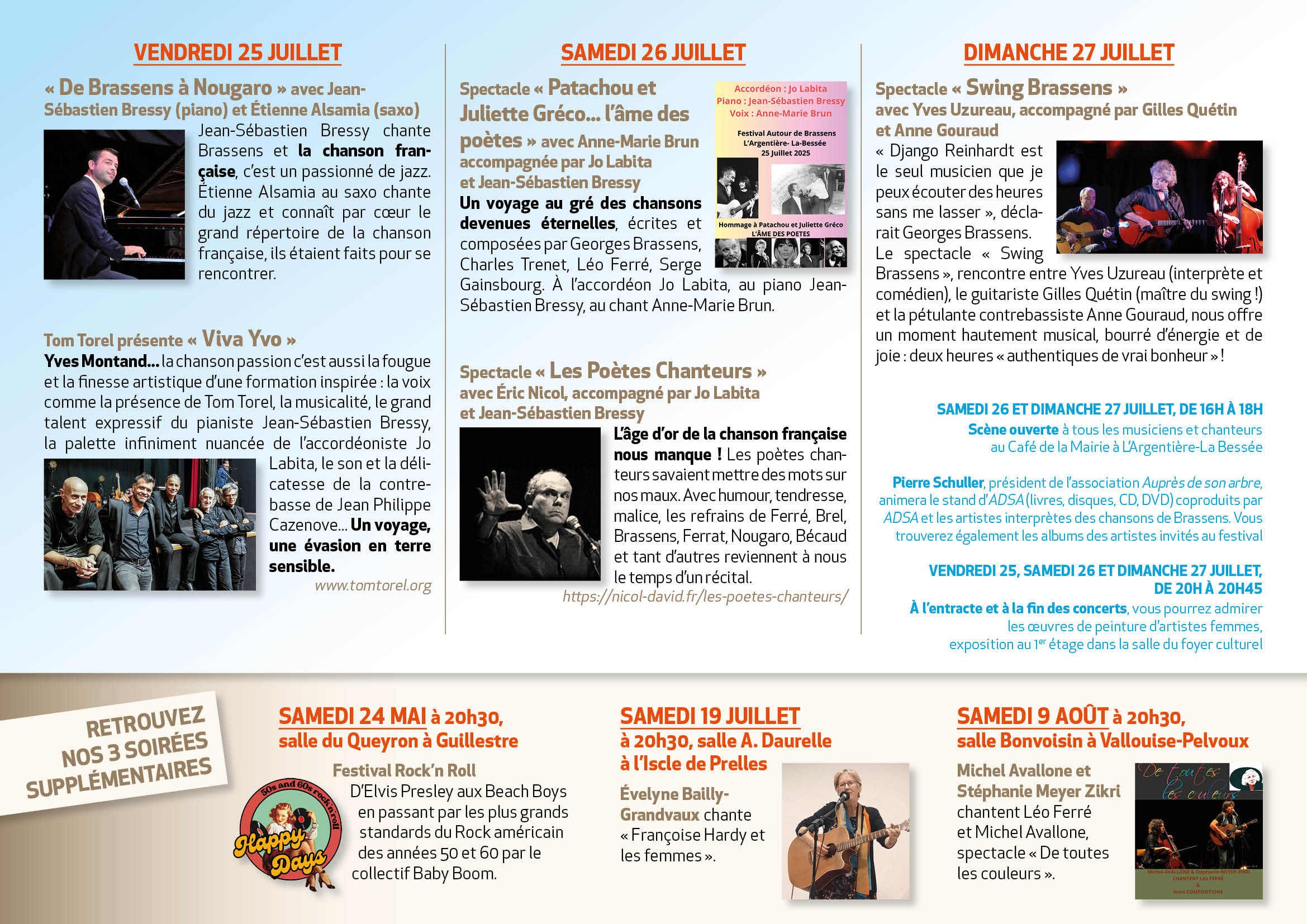 Autour de Brassens - Samedi 26 juillet