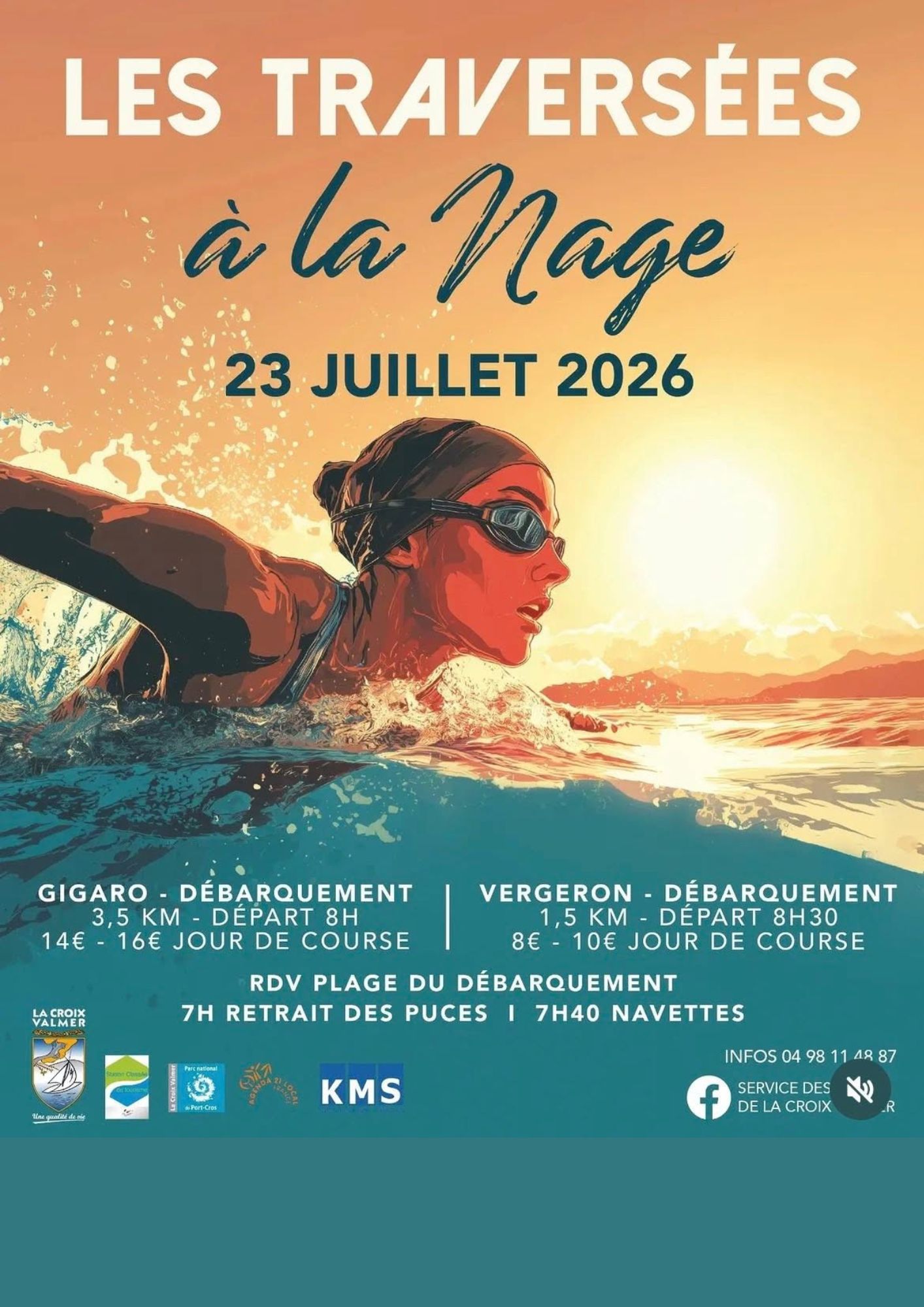Travers�es � la nage