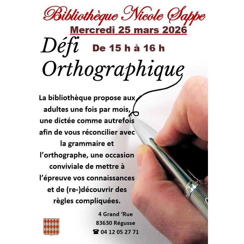 D�fi orthographique