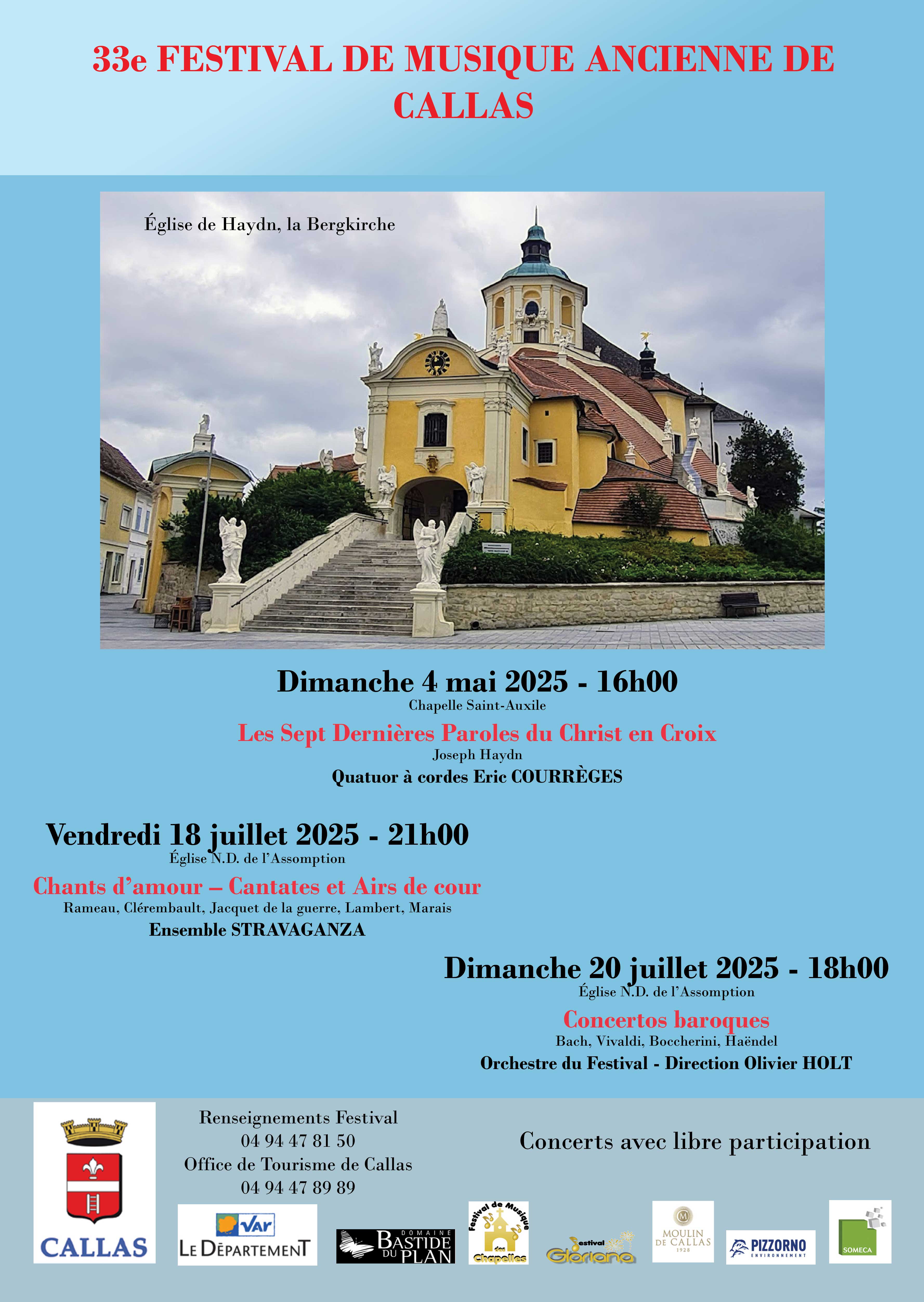 Festival de musique ancienne de Callas : Concertos Baroques