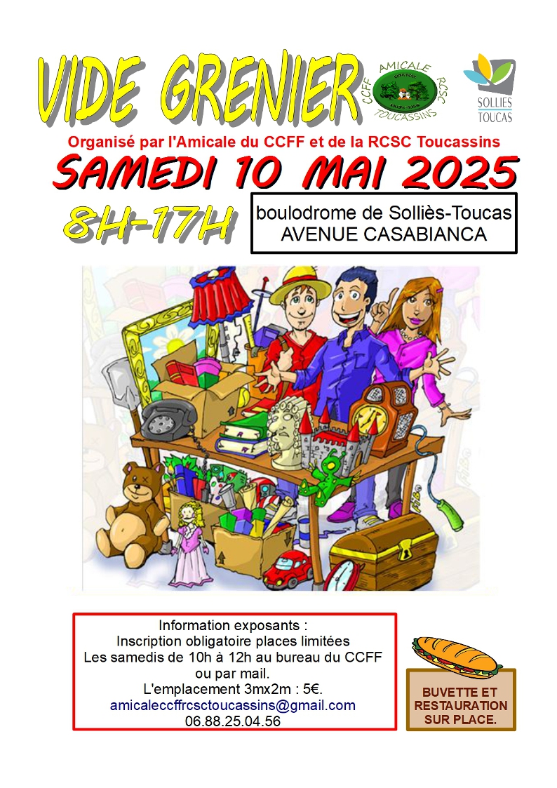 Vide greniers du CCFF et RCSC