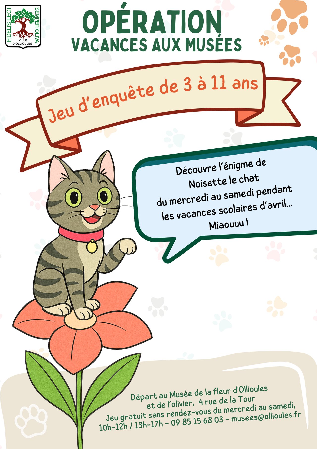 Jeu d'enqu�te - Op�ration vacances aux Mus�es d'Ollioules