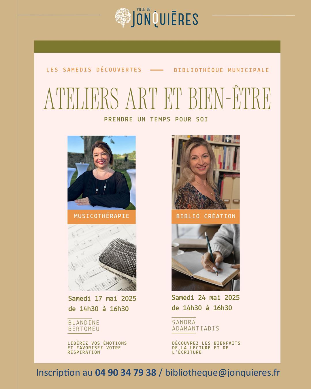 Ateliers Arts et Bien-tre : Biblio cration