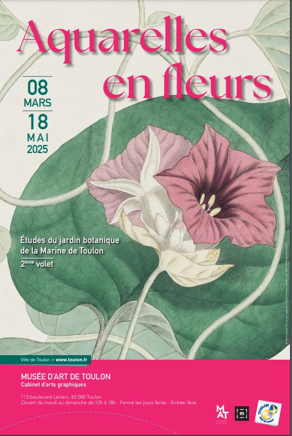 Visite commente de l'exposition  Aquarelles en fleurs 