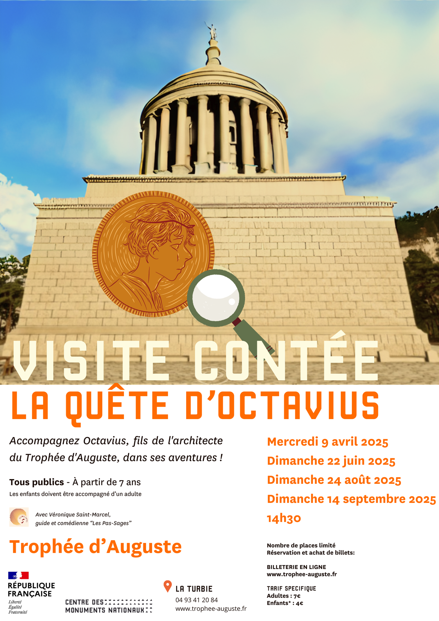 Visite conte au Trophe d'Auguste : la qute d'Octavius