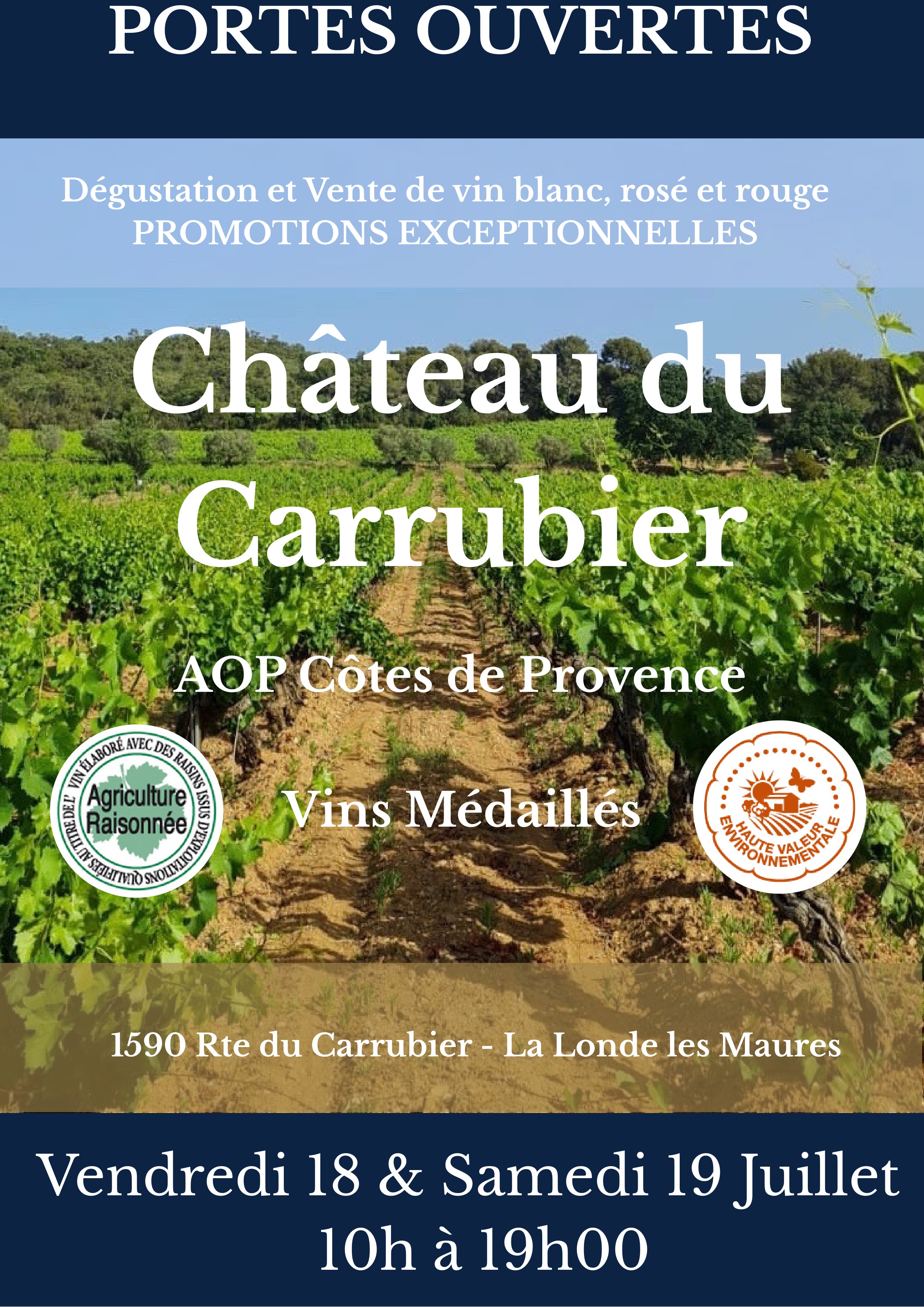 Journes Portes Ouvertes au Chteau du Carrubier