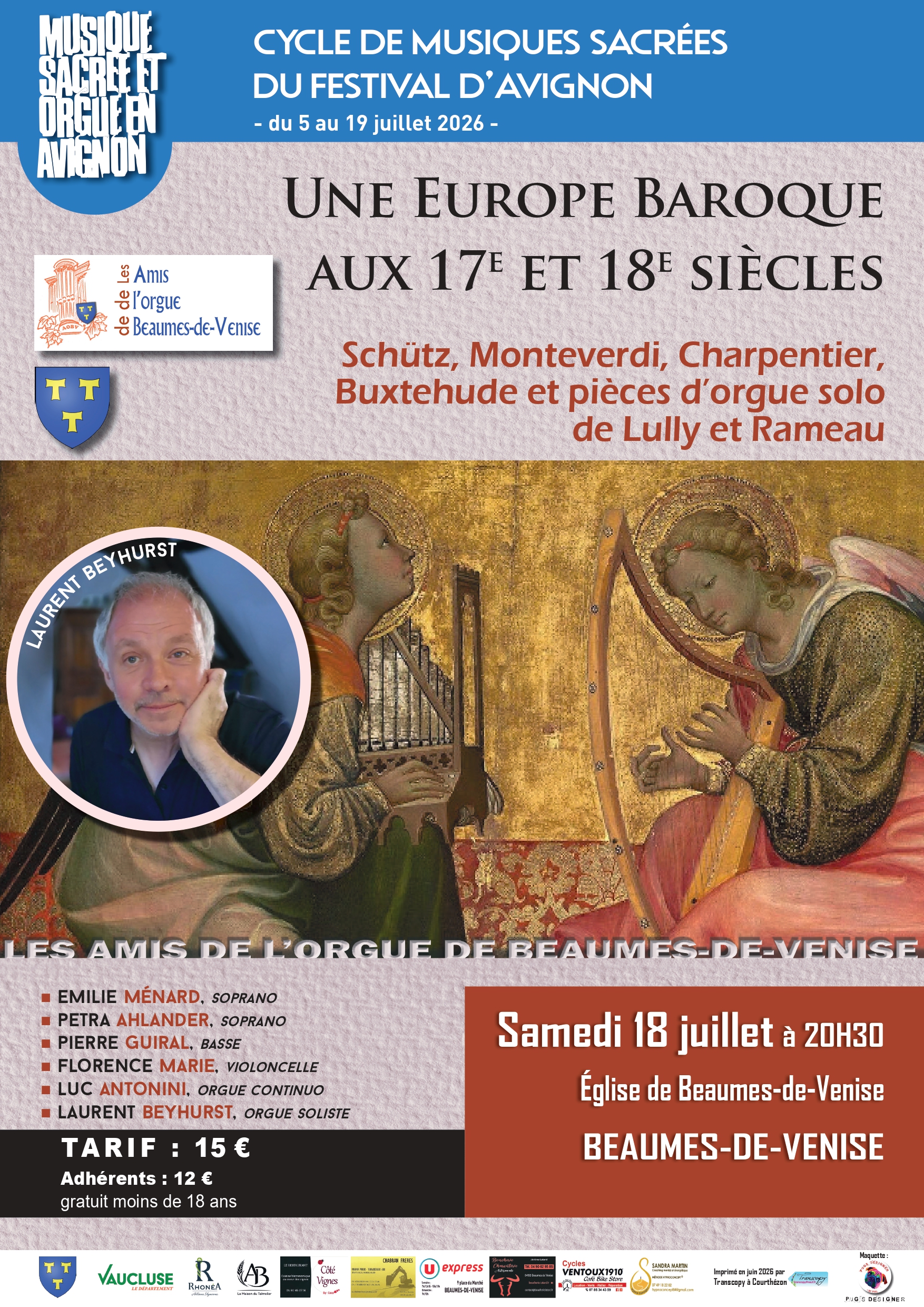 Musiques Sacr�es : Une Europe baroque aux 17�me et 18�me si�cles