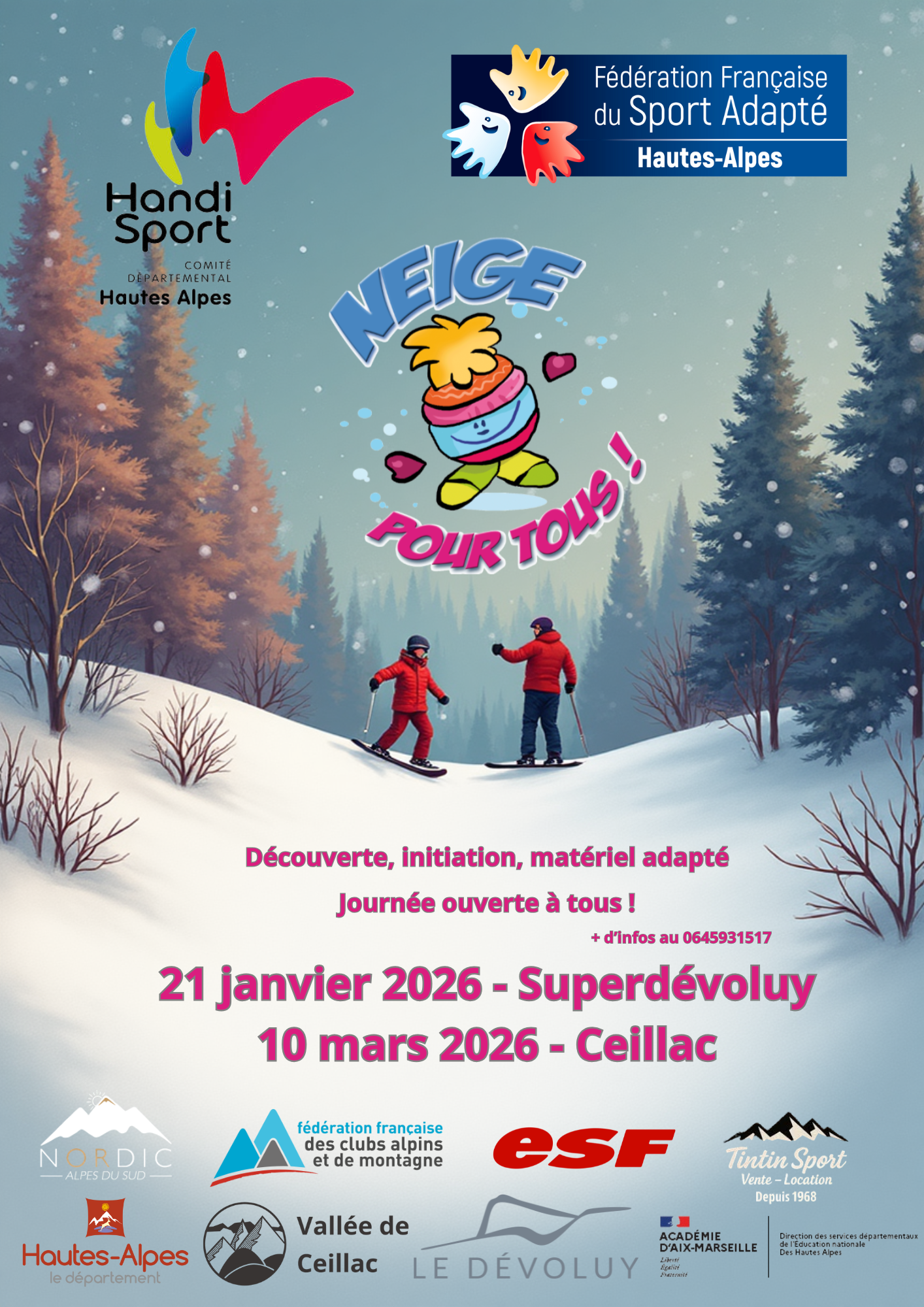 Journe neige pour tous - handisport